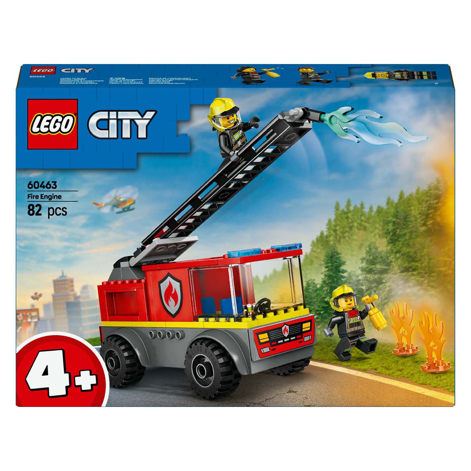 Lego city brandweerladderwagen met figuurtjes - 60463