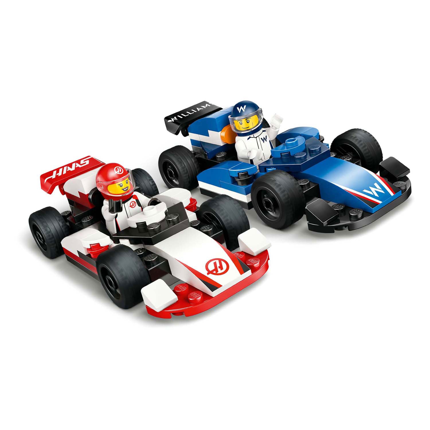 Lego city 60464 f1 williams racing en haas f1 racewagens