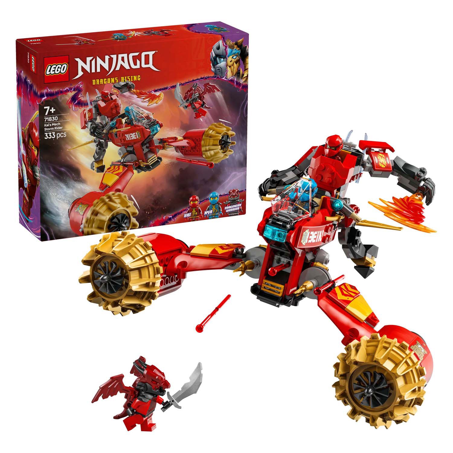 Lego Ninjago 71830 Kai's mechastormvoertuig