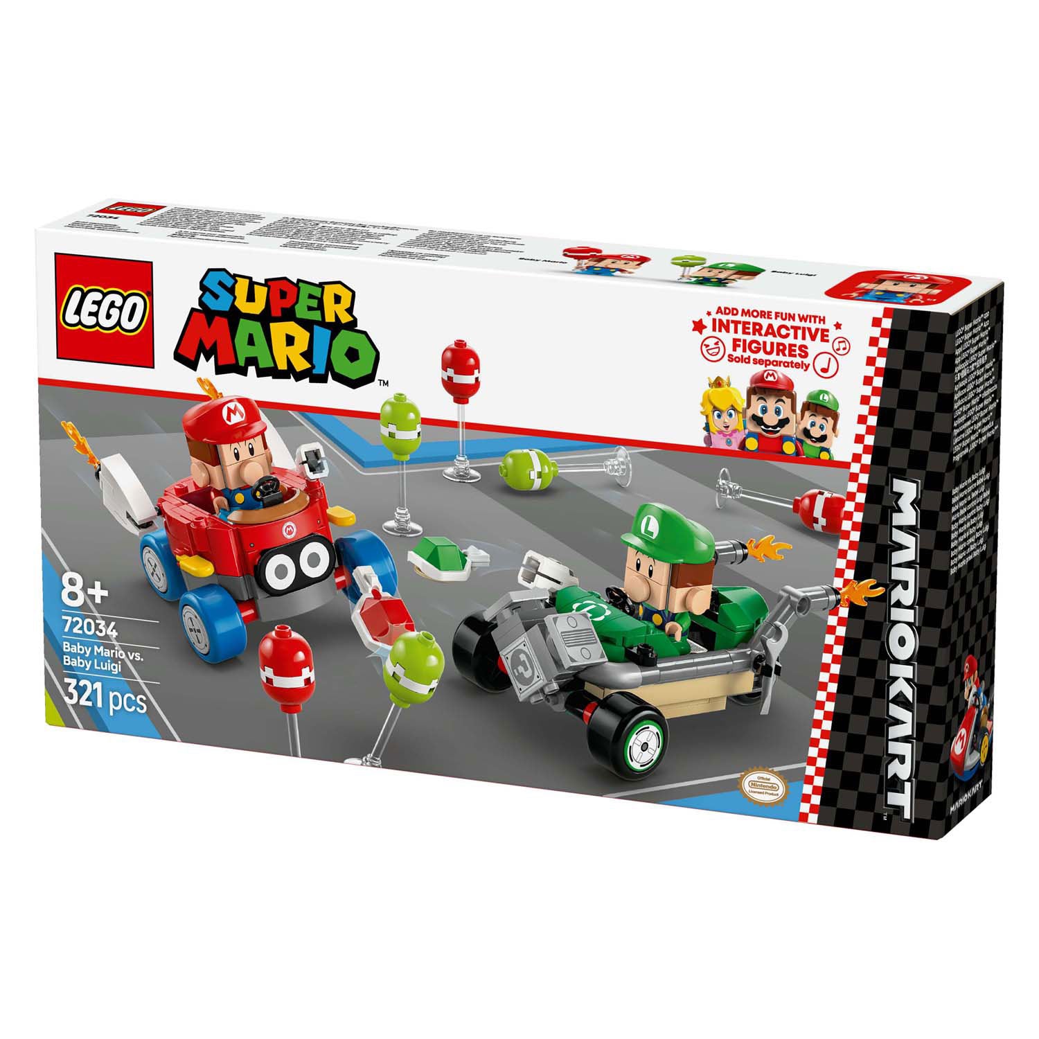 Lego super mario 72034 mario kart baby mario versus baby luigi