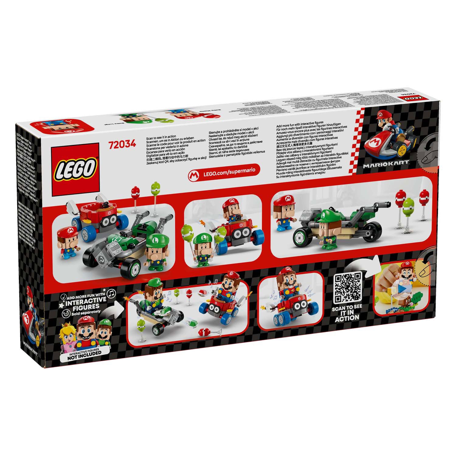 Lego super mario 72034 mario kart baby mario versus baby luigi