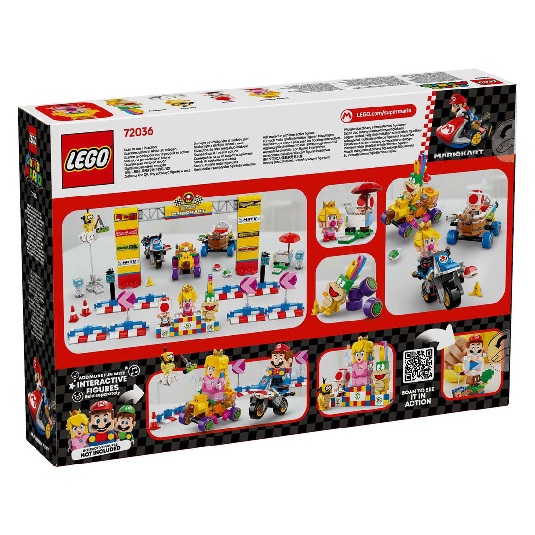 Lego super mario 72036 mario kart baby perzik en grand prix set