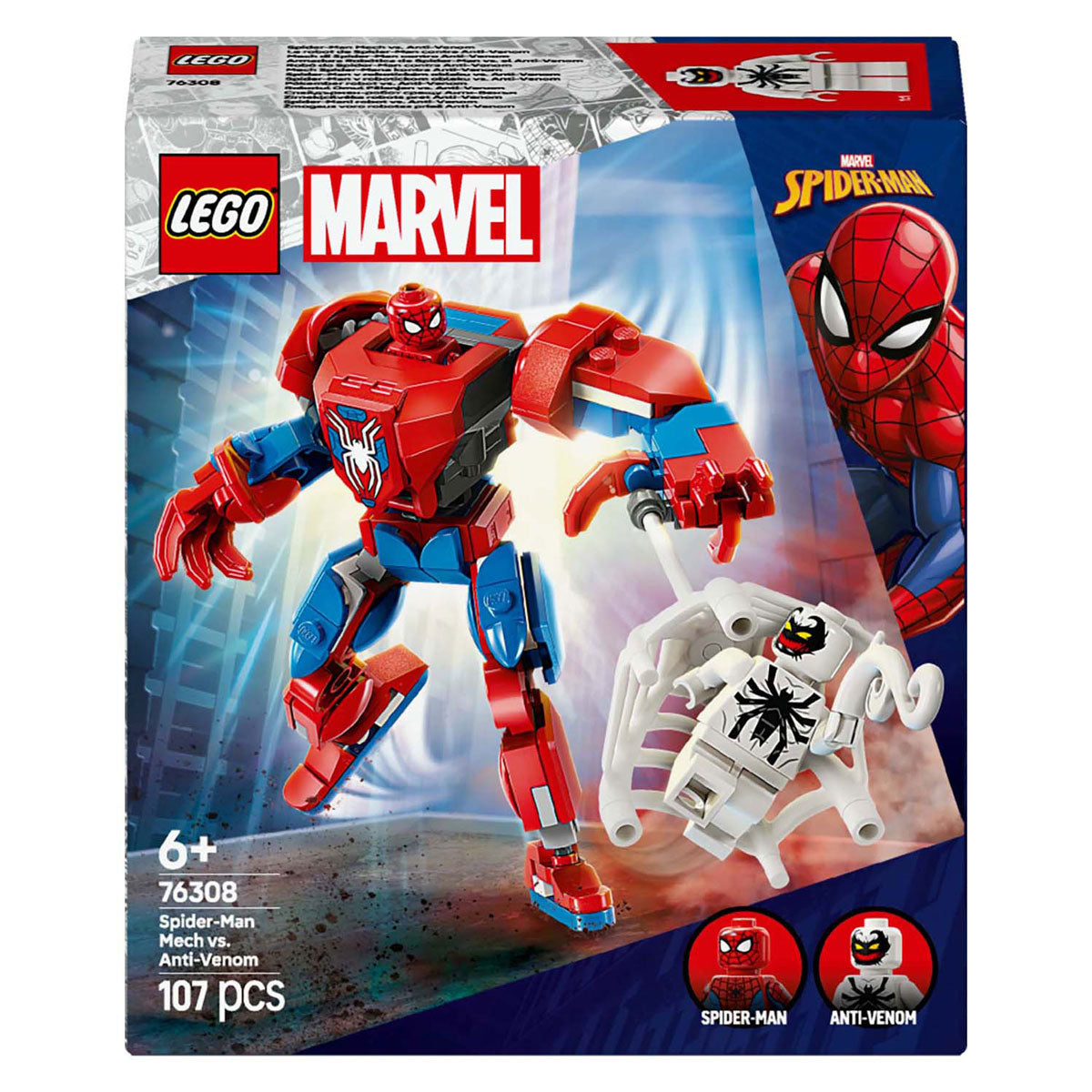 Lego superhelden 76308 spider-man mecha vs. antigif