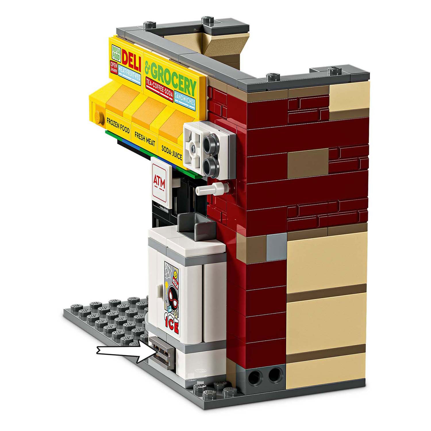 Lego super heroes 76311 spider-verse: miles morales vs. de spot