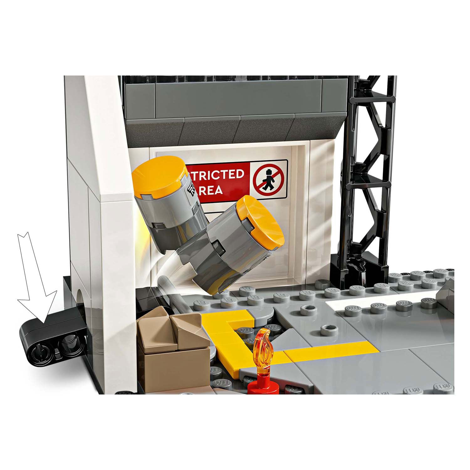 Lego superhelden 76314 captain america burgeroorlog actiescene