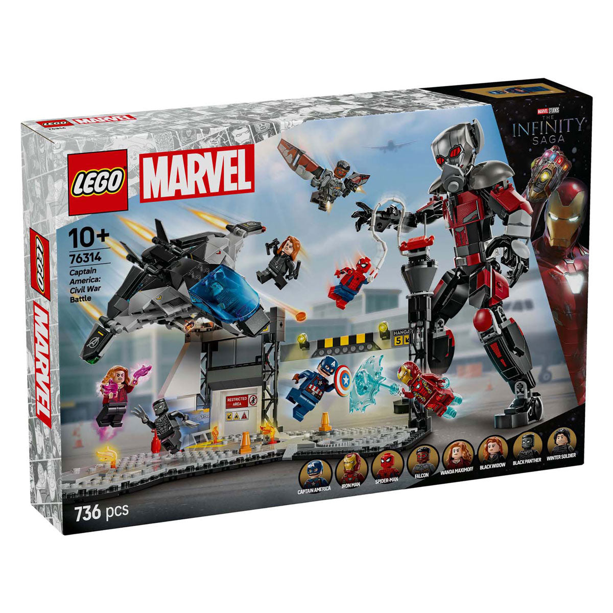 Lego super heroes 76314 captain america civil war actiescene
