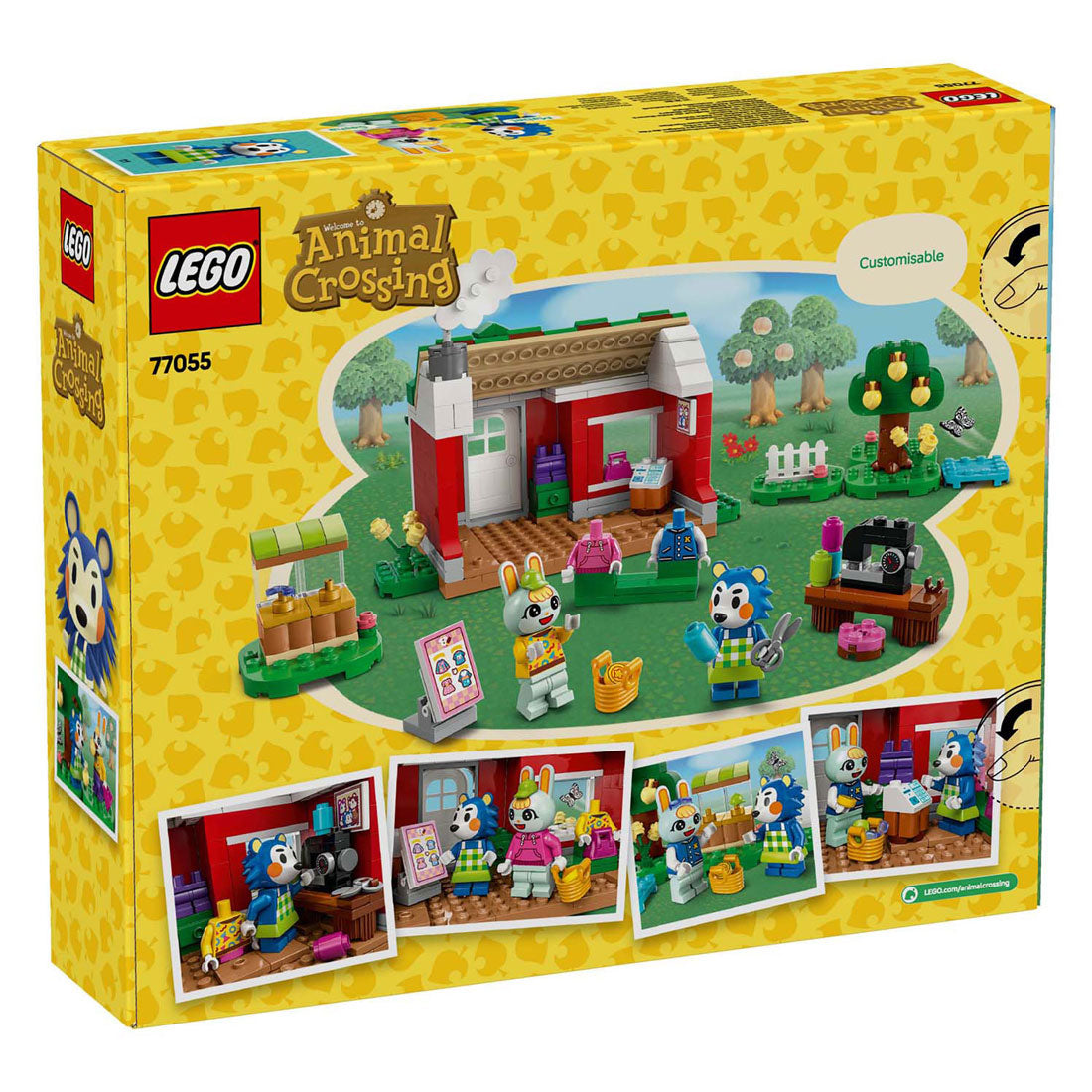 Lego animal crossing 77055 kleermakerij van de zusjes able