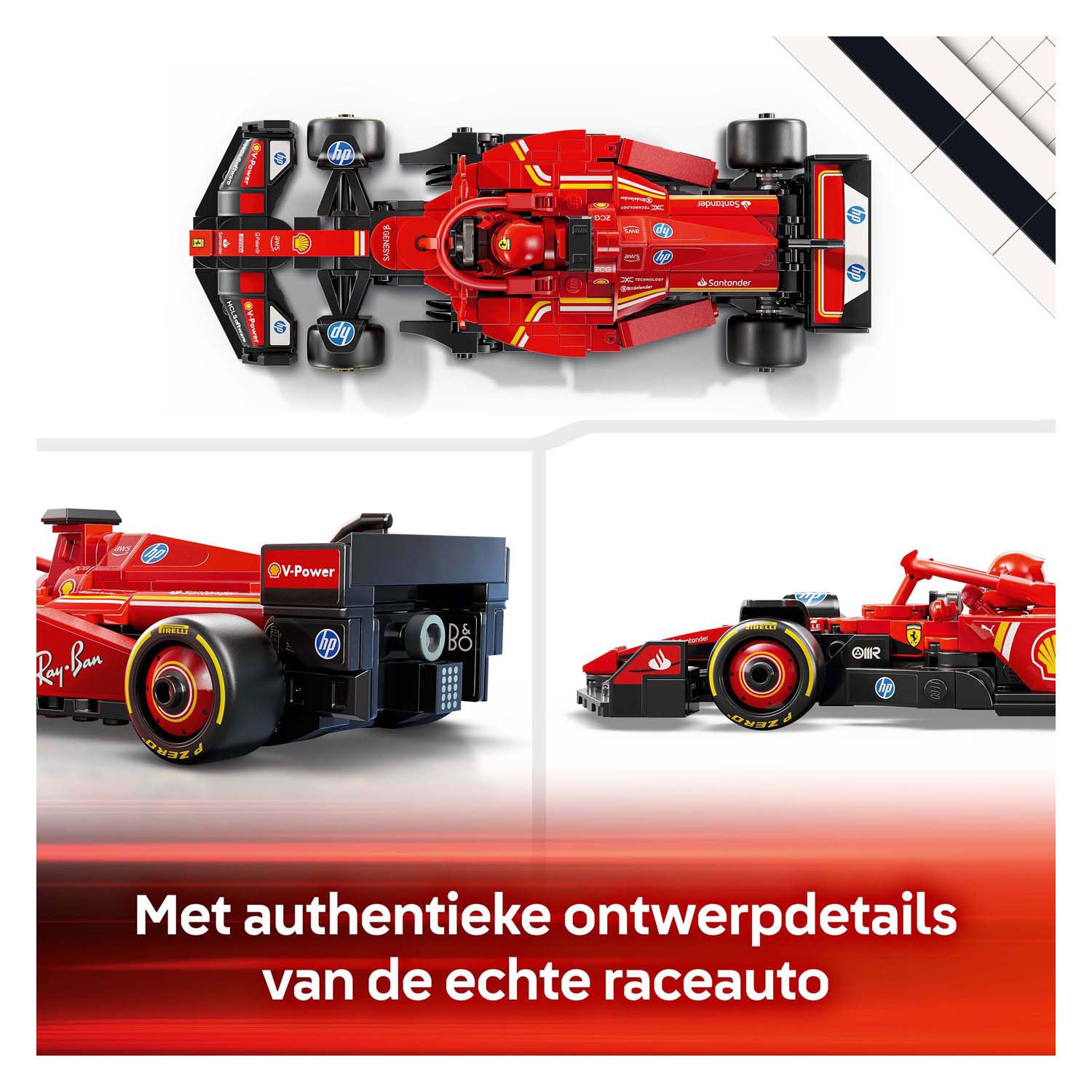 Lego speed champions ferrari sf-24 f1 racewagen set - 77242
