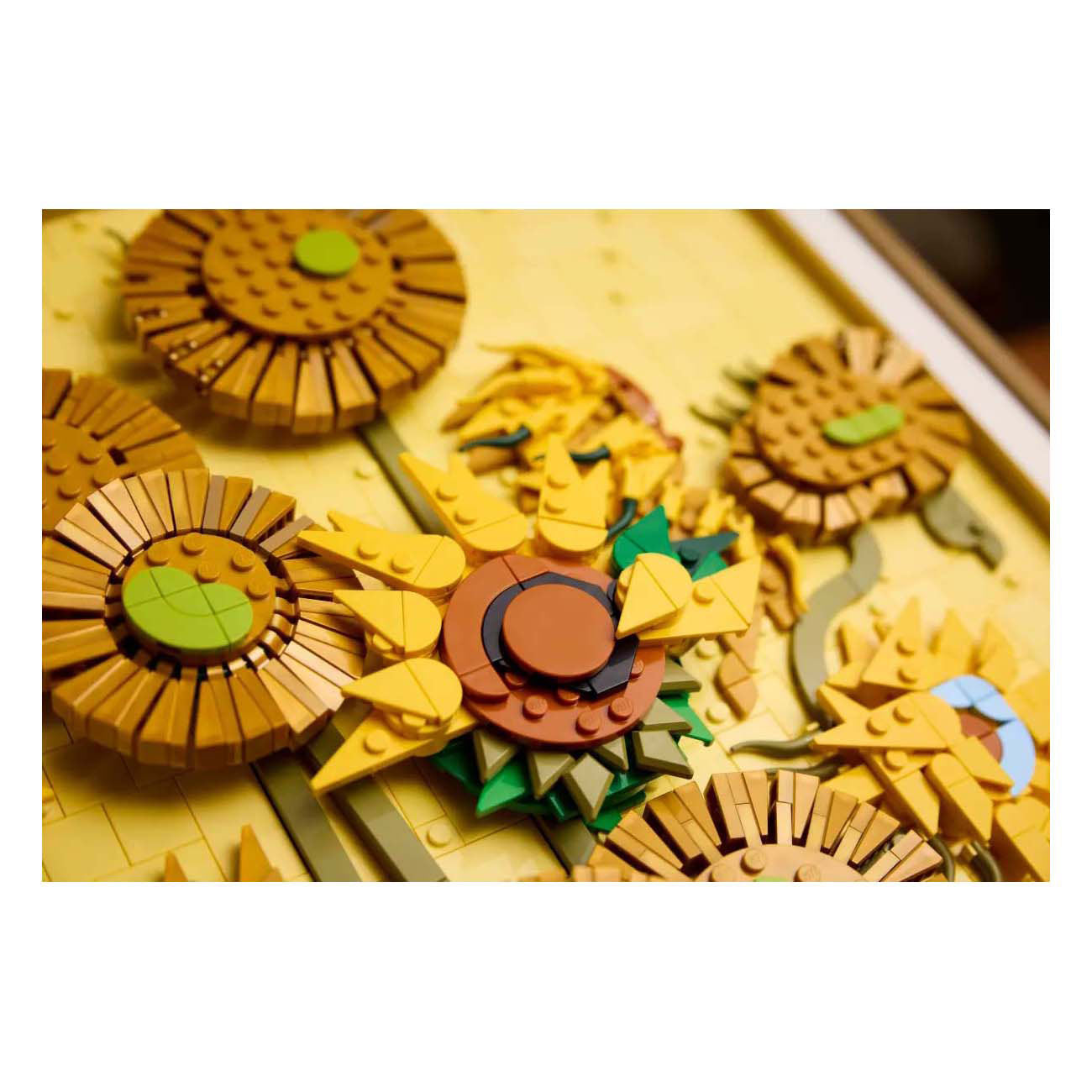 Lego art vincent van gogh – zonnebloemen bouwpakket voor volwassenen en wanddecoratie 31215