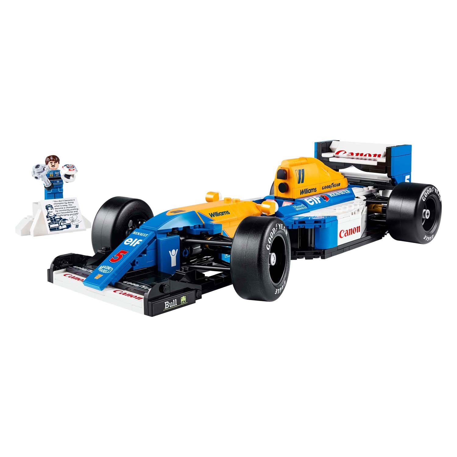 Lego-iconen 10353 Williams Racing FW14B en Nigel Mansell