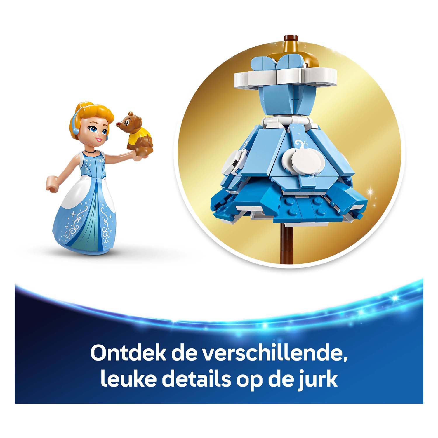 Lego disney princess 43266 de jurk van assepoester