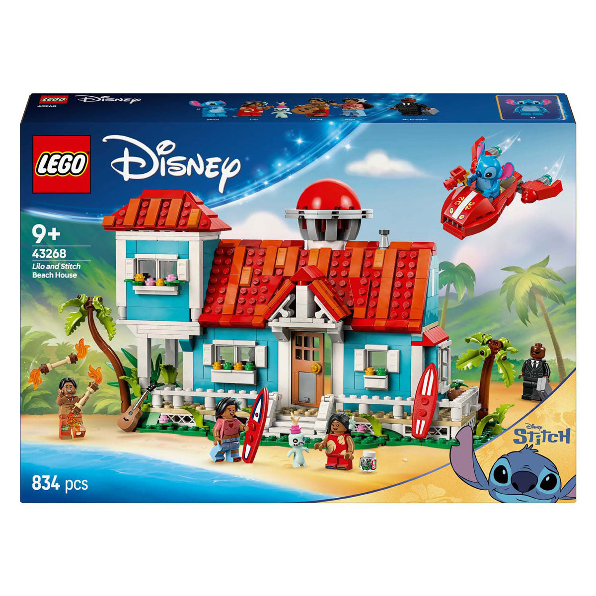 Lego disney - lilo en stitch strandhuis constructiespeelgoed (43262)