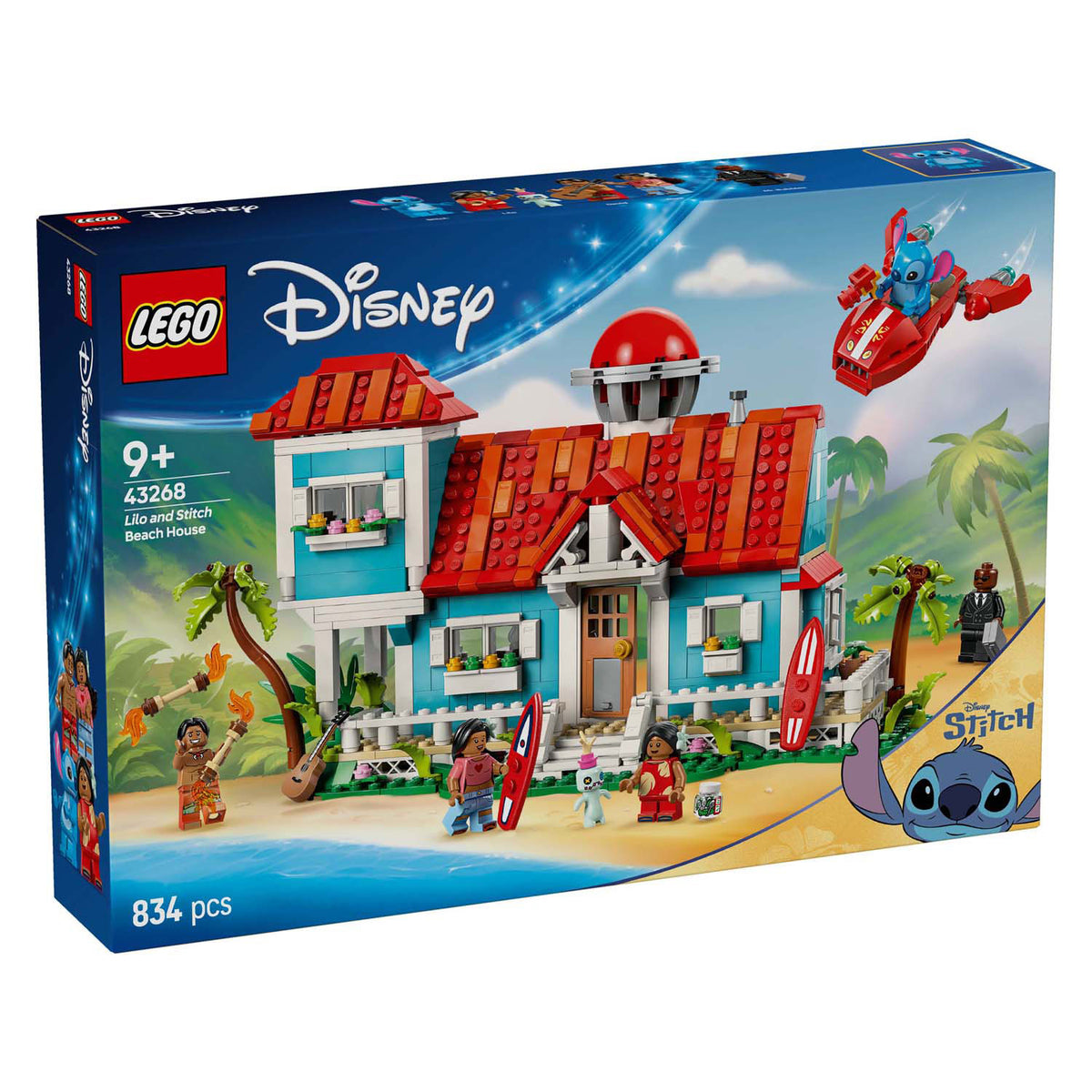 Lego disney - lilo en stitch strandhuis constructiespeelgoed (43262)