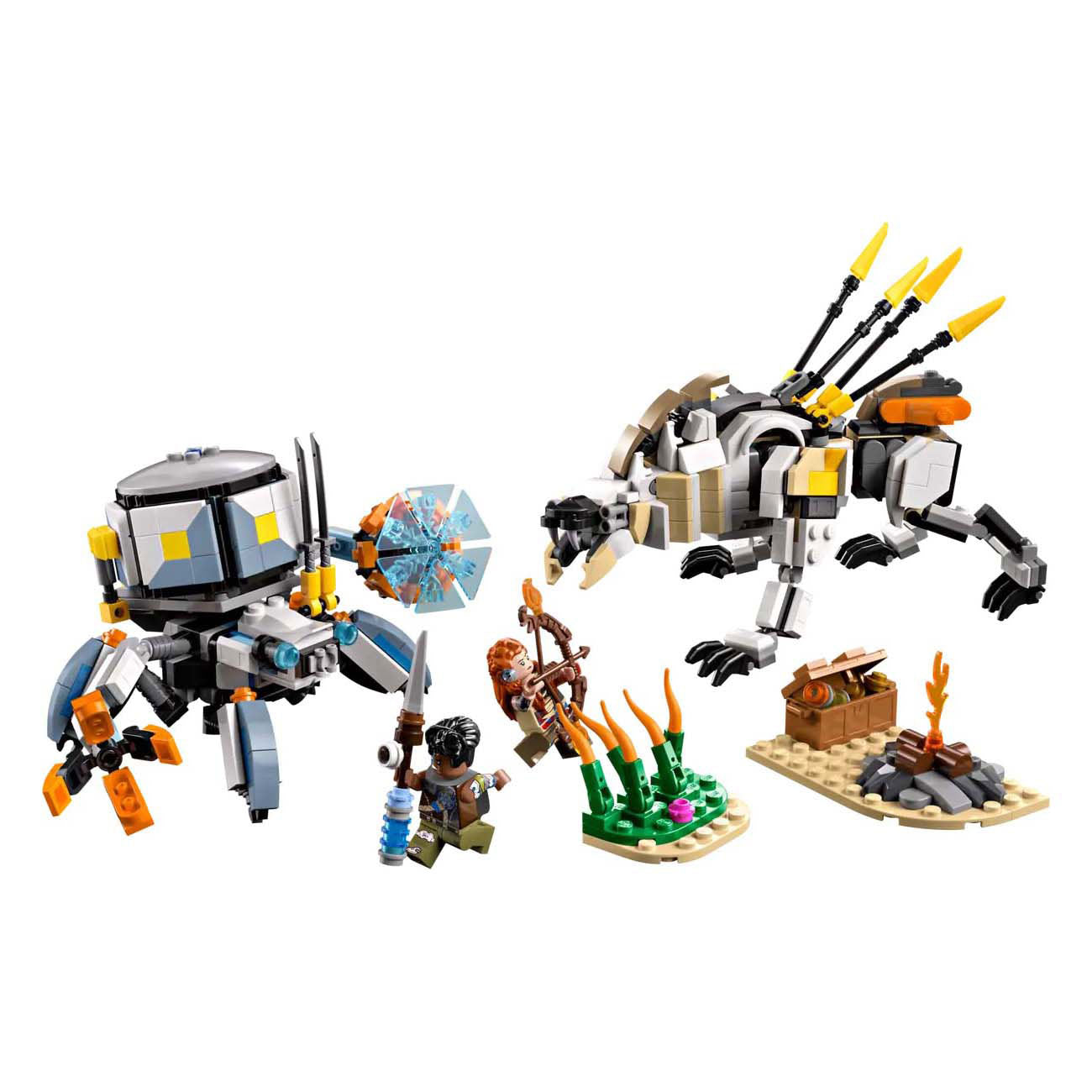 Lego horizon 77037 aloy en varl vs. shell-walker en zaagtand