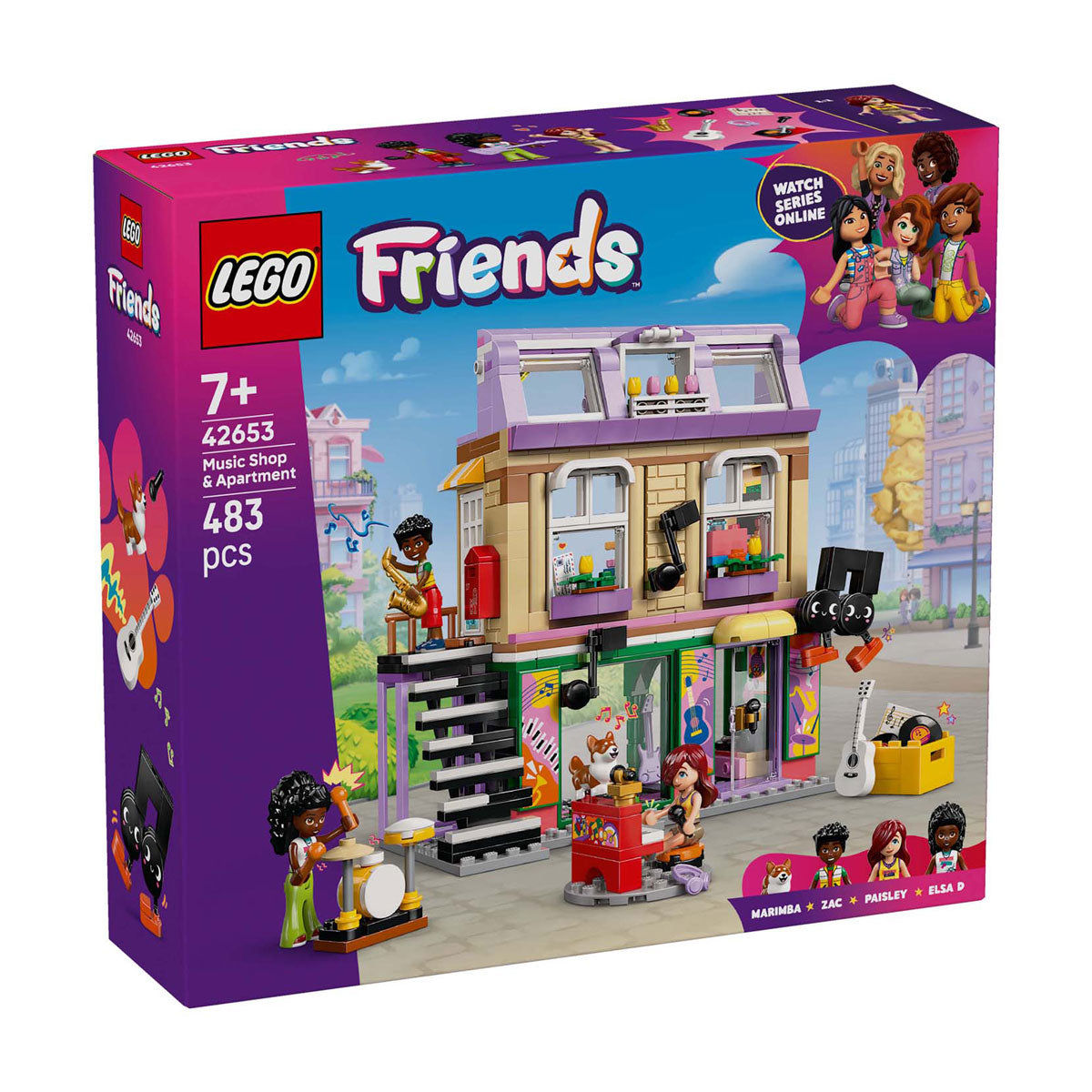 Lego 42653 Friends muziekwinkel en appartement