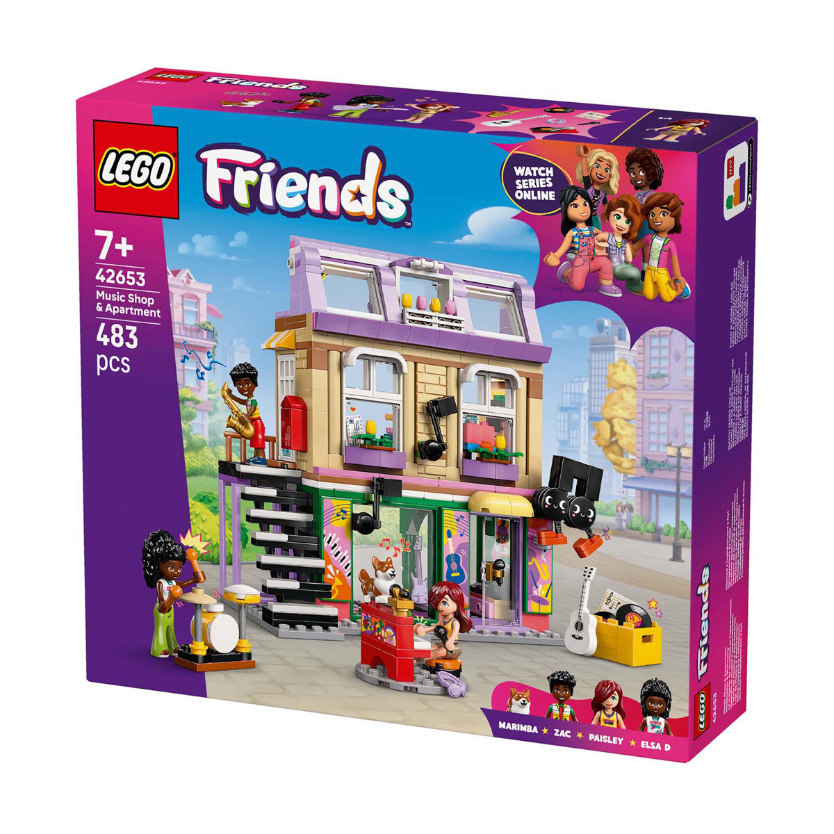 Lego 42653 Friends muziekwinkel en appartement
