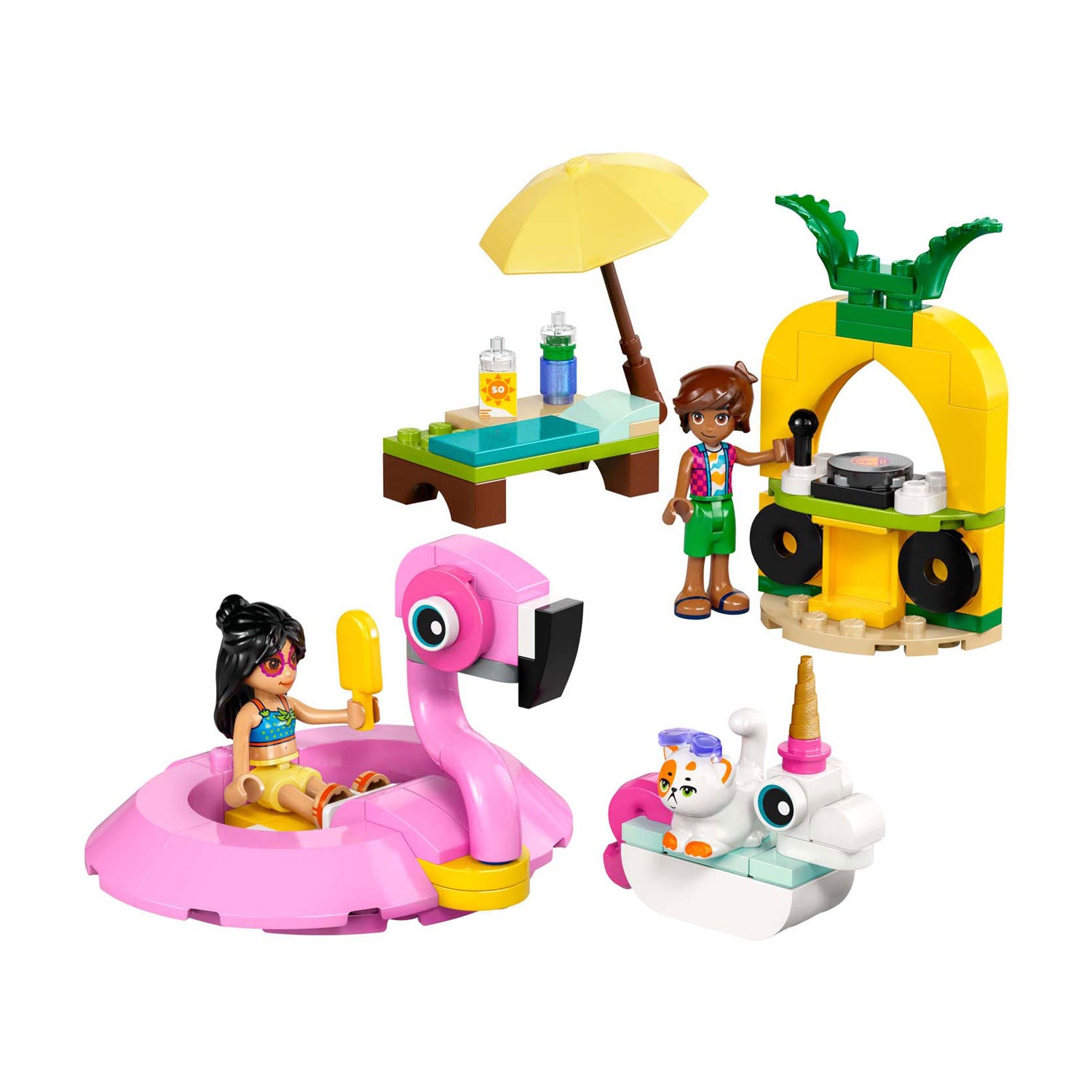 Lego 42658 Friends zwembadfeestje met flamingo en eenhoorn