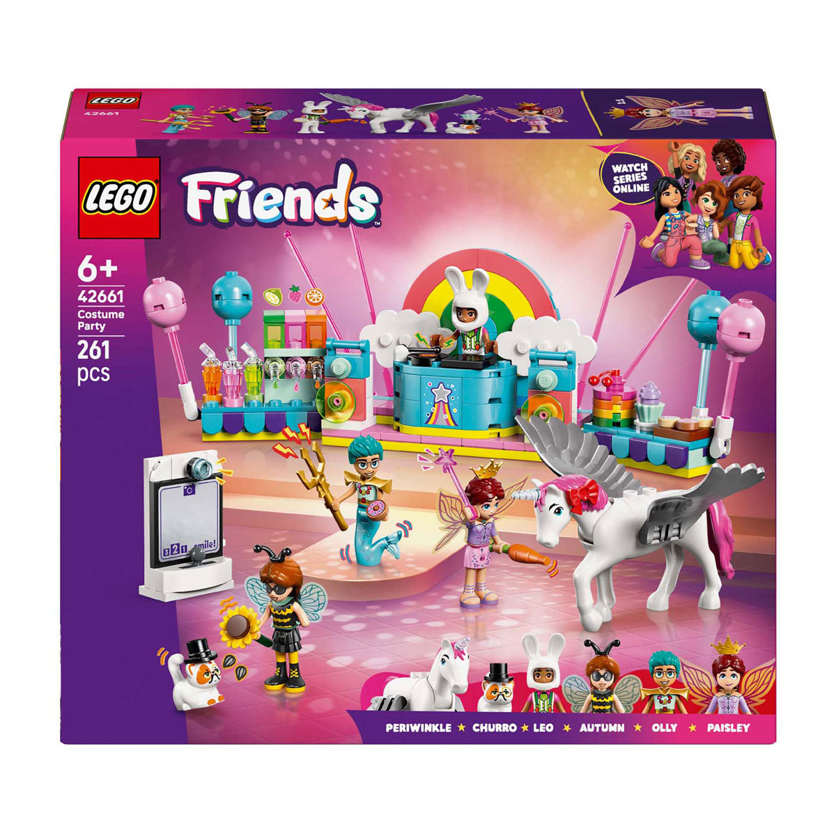 Lego friends 42661 verkleedfeestje met eenhoorn en fee