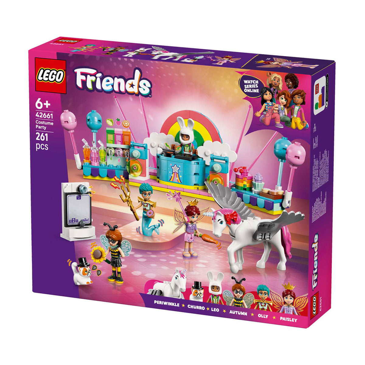 Lego Friends 42661 verkleedfeestje met eenhoorn en vergoeding