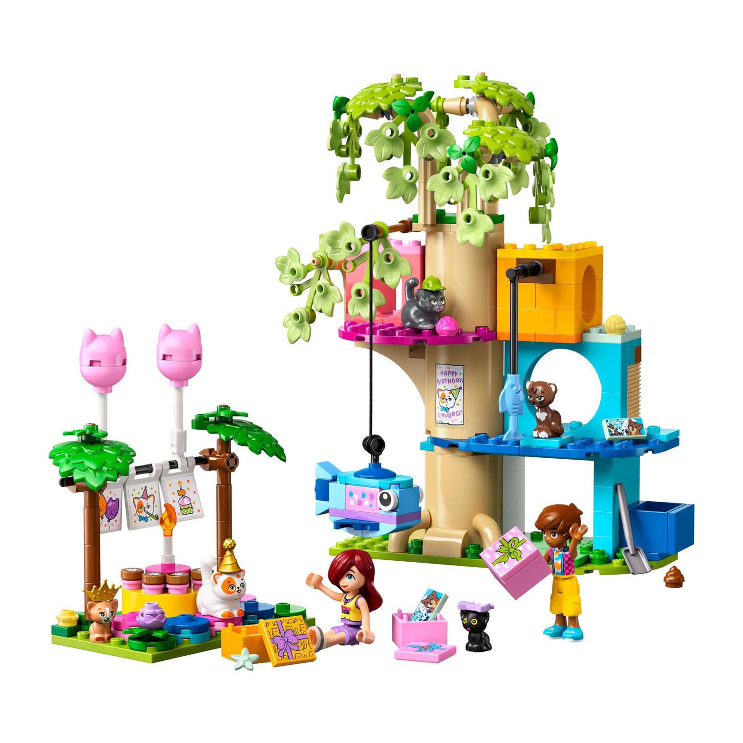 Lego 42666 Friends Kattenverjaardagsfeestjes en Boomhut