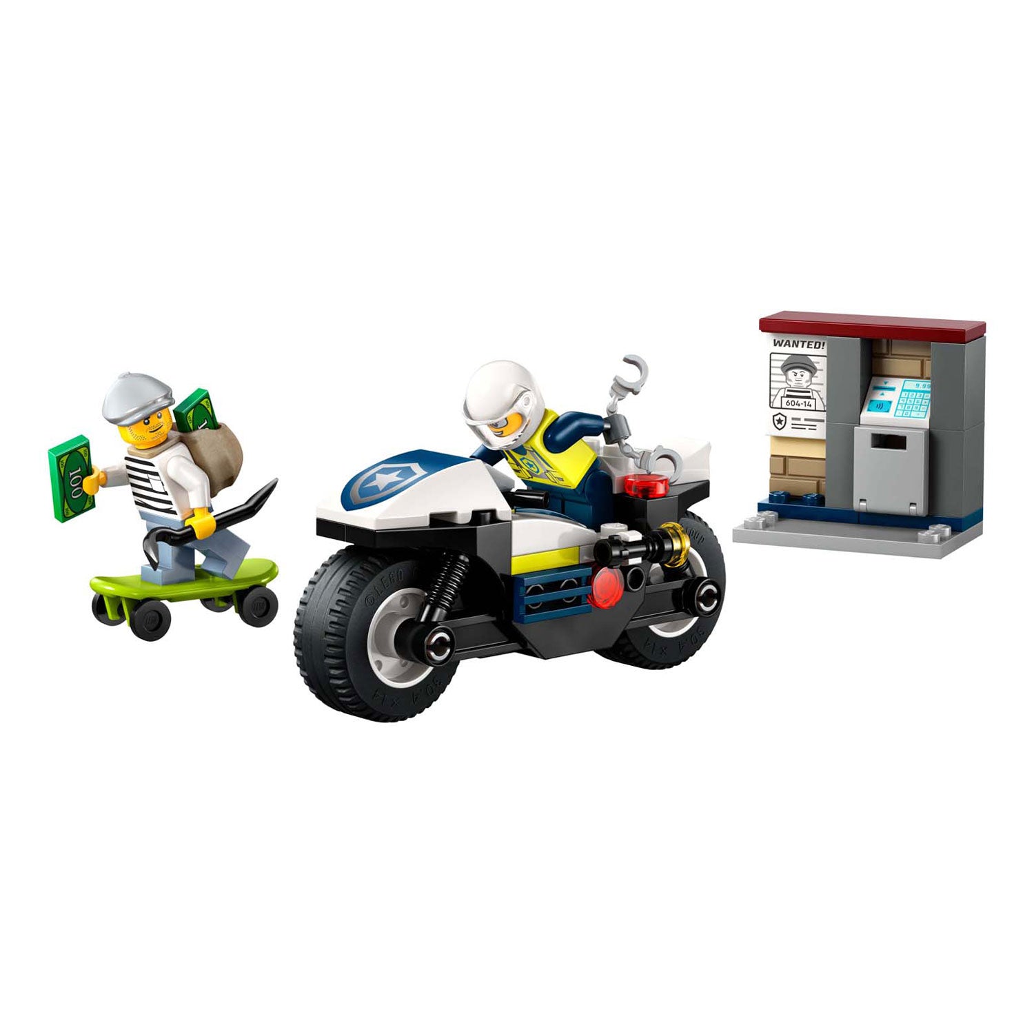 Lego city 60455 achtervolging op politiemotor