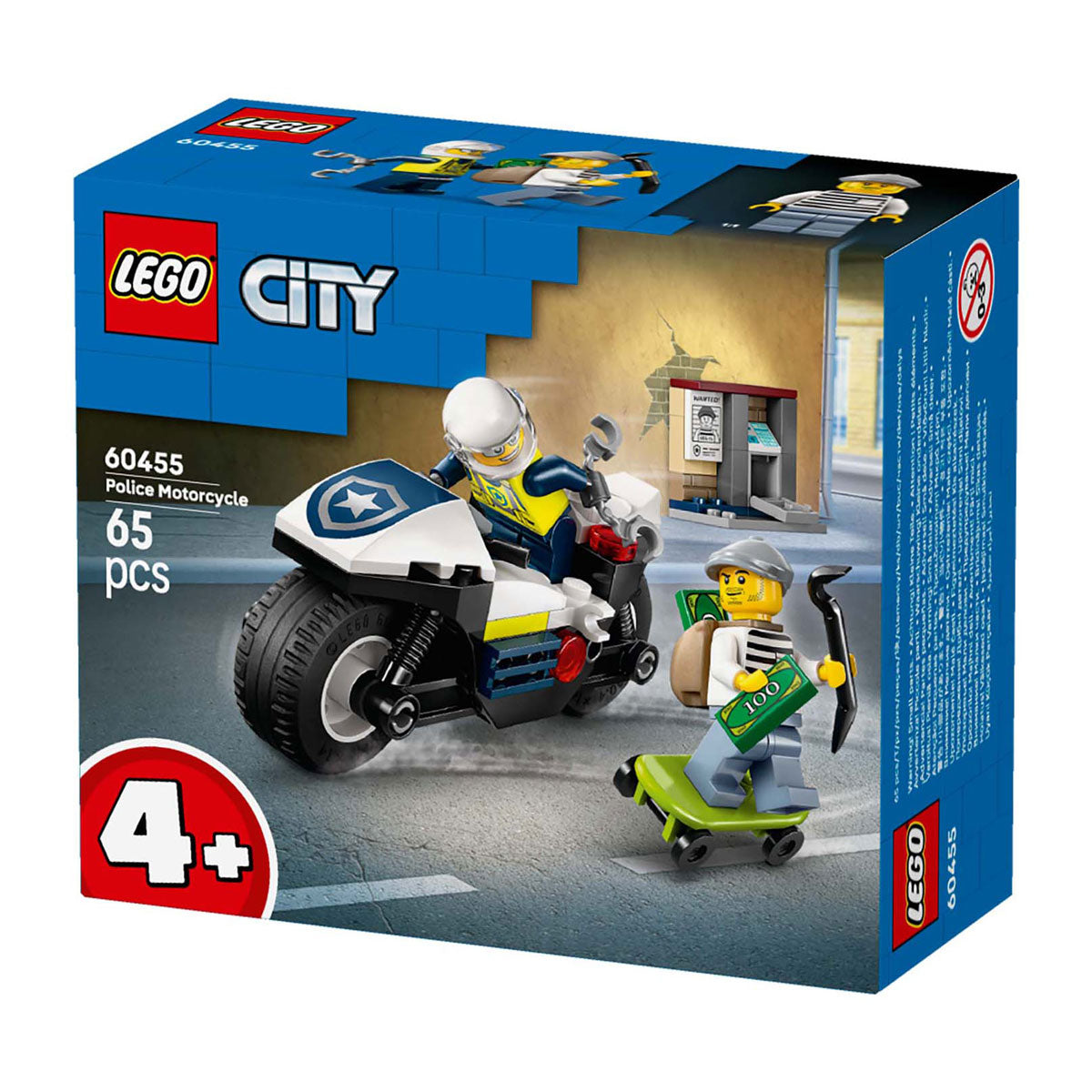 Lego 60455 stadspolitie achtervolging op politiemotor