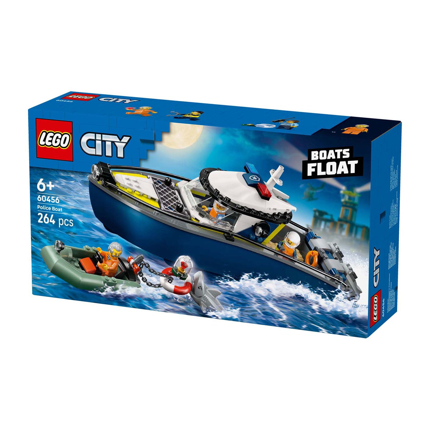 Lego city 60456 achtervolging met politieboot