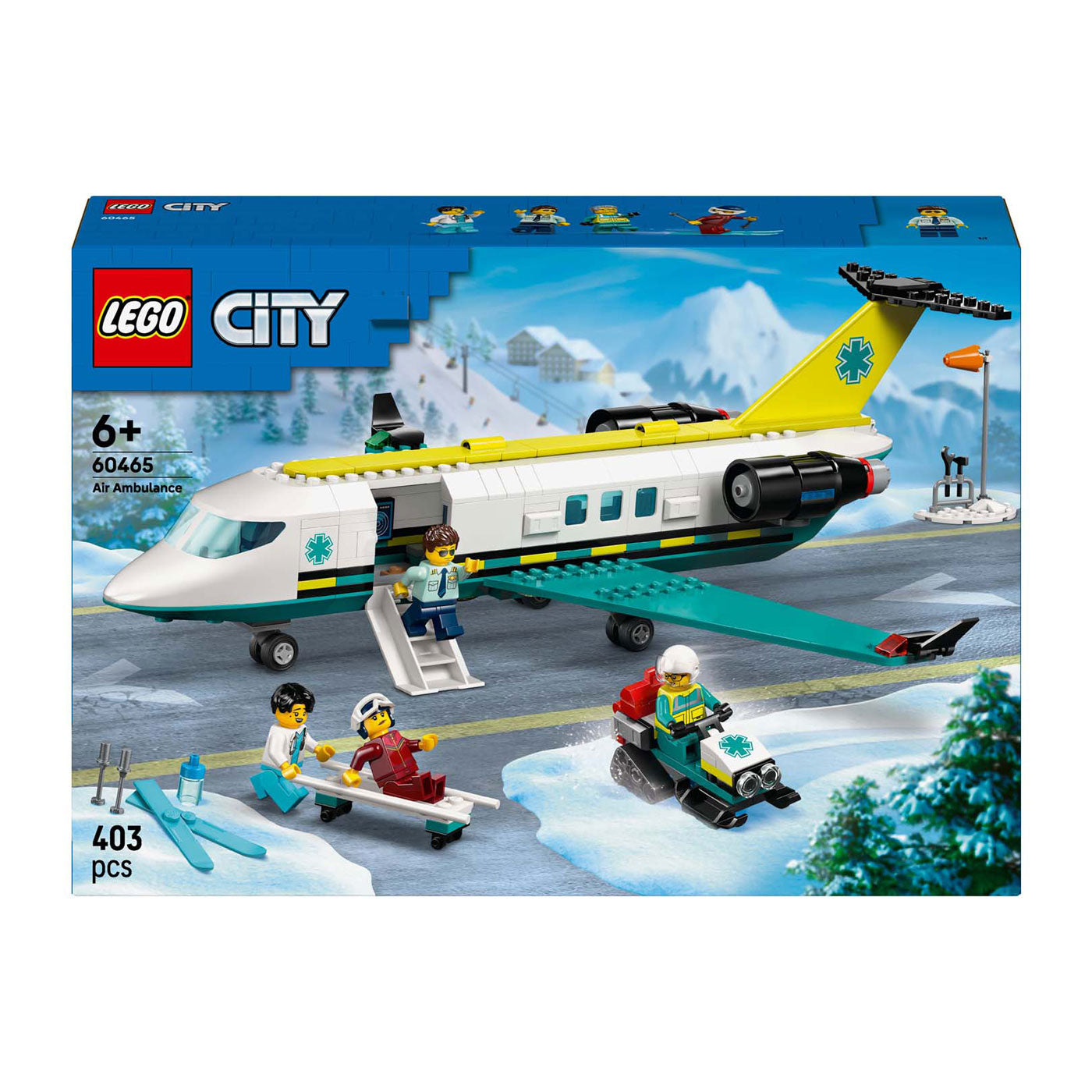 Lego ® city ambulancevliegtuig, speelgoedvliegtuig - 60465