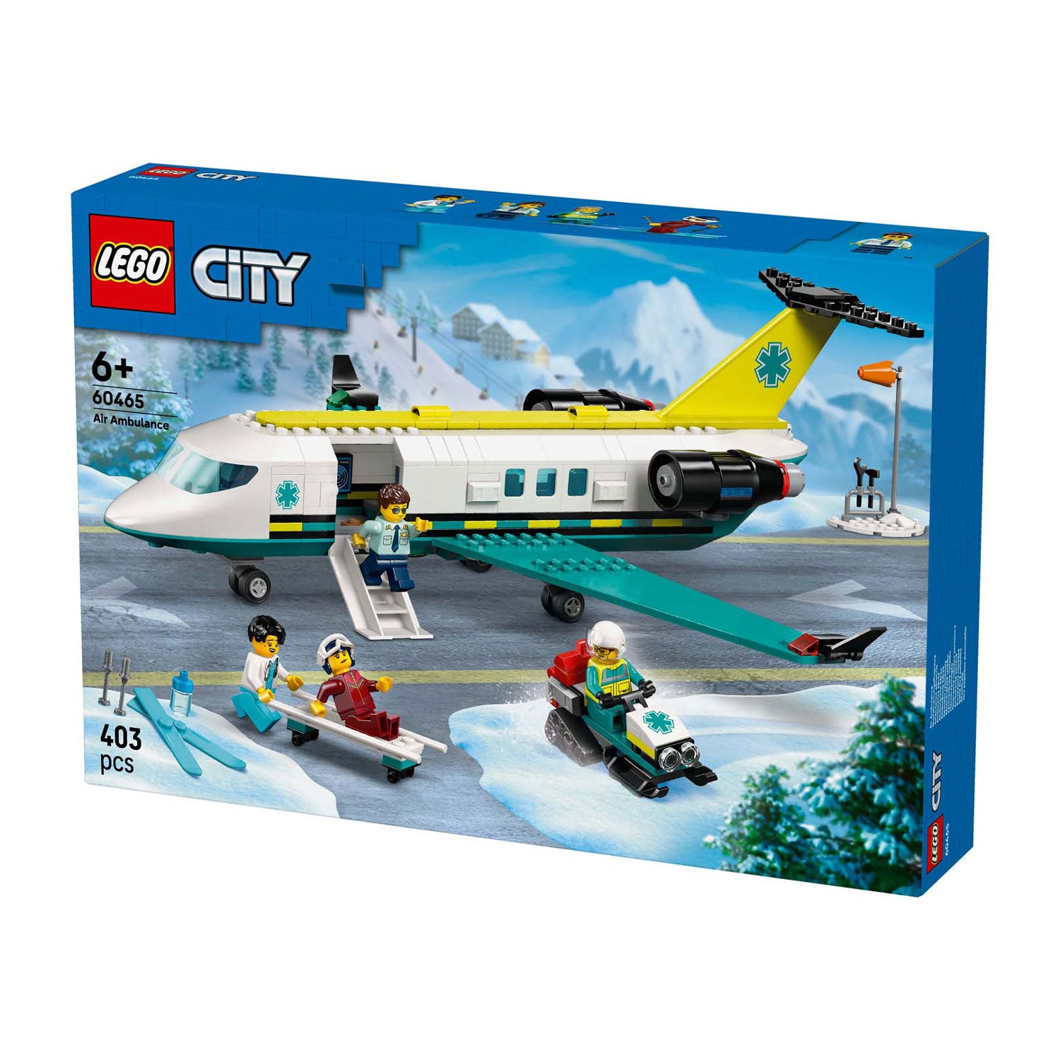 Lego 60465 grote stadsvoertuigen ambulancevliegtuig