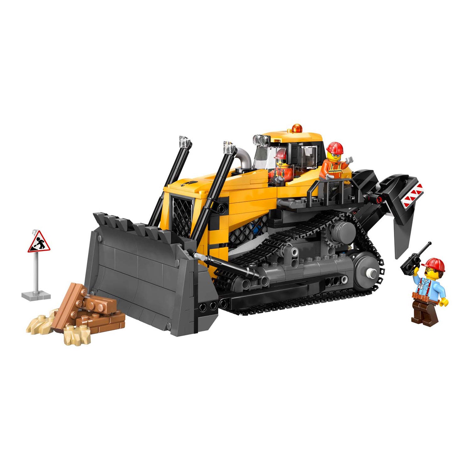 Lego 60466 grote stadsvoertuigen gele bulldozer