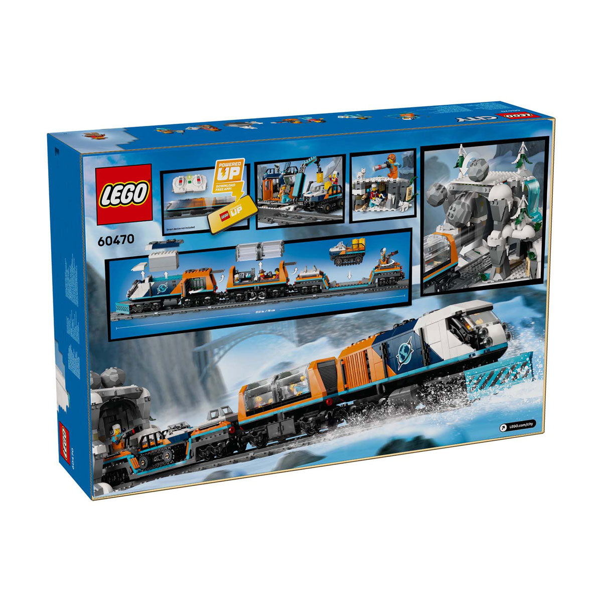 Lego city 60470 onderzoekstrein op de noordpool