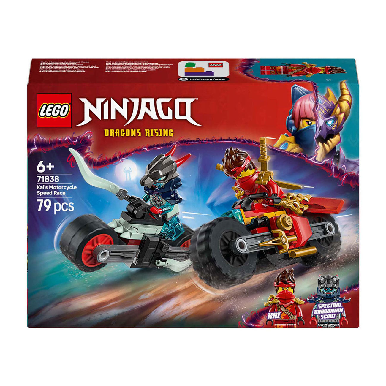 Lego 71838 Ninjago Kai's motorrace