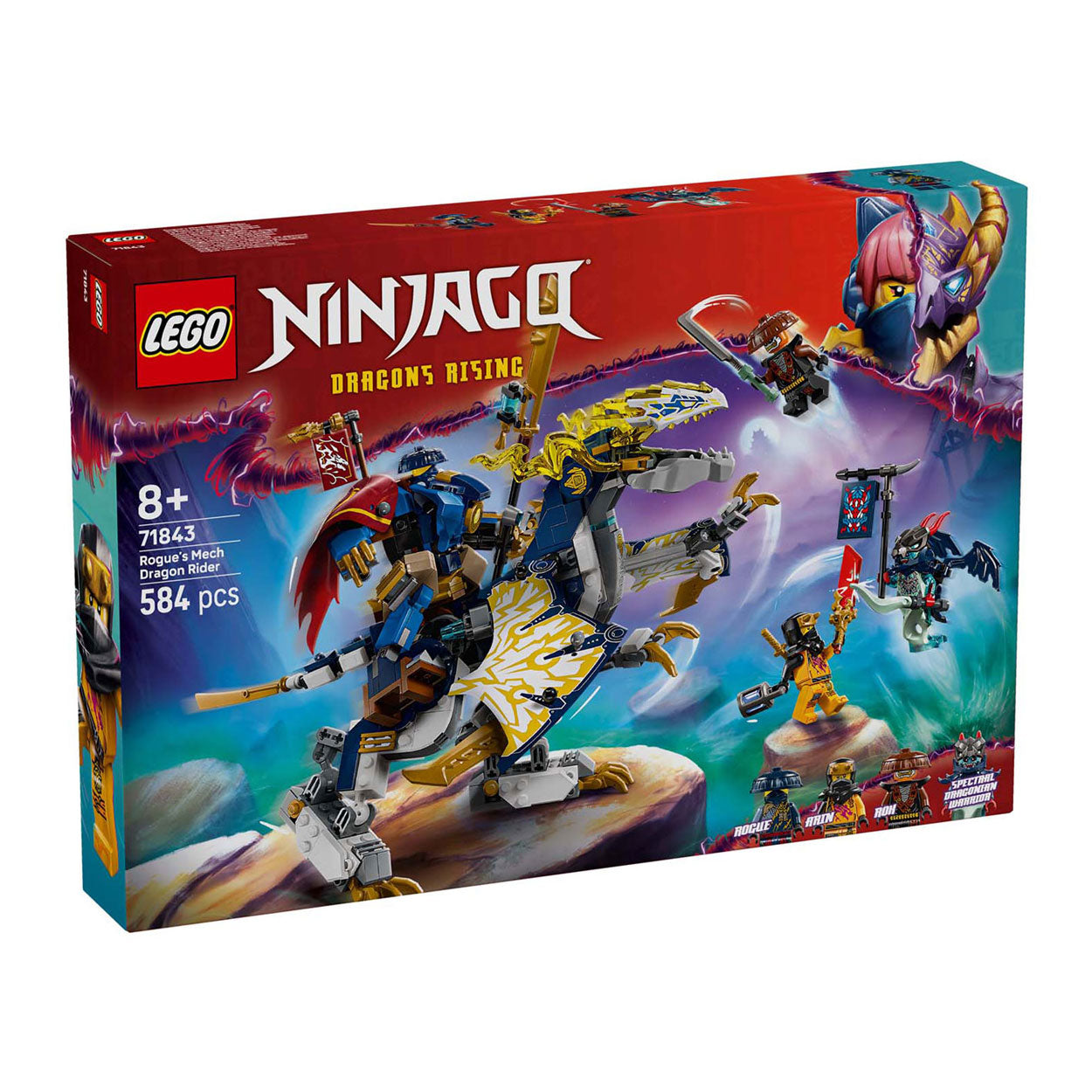 Lego ninjago 71843 rogue's mecha drakenrijder