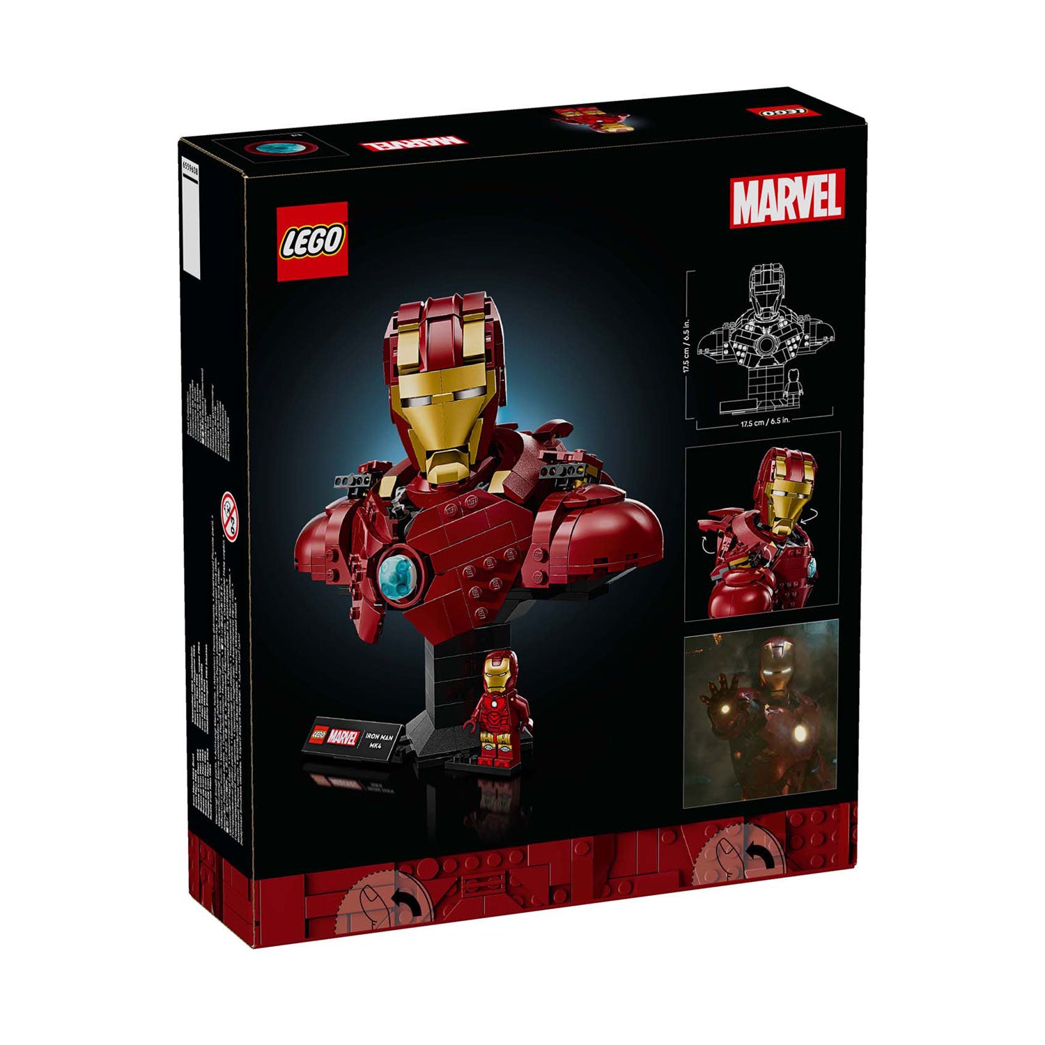 Lego super heroes marvel 76327 iron man mk4 buste
