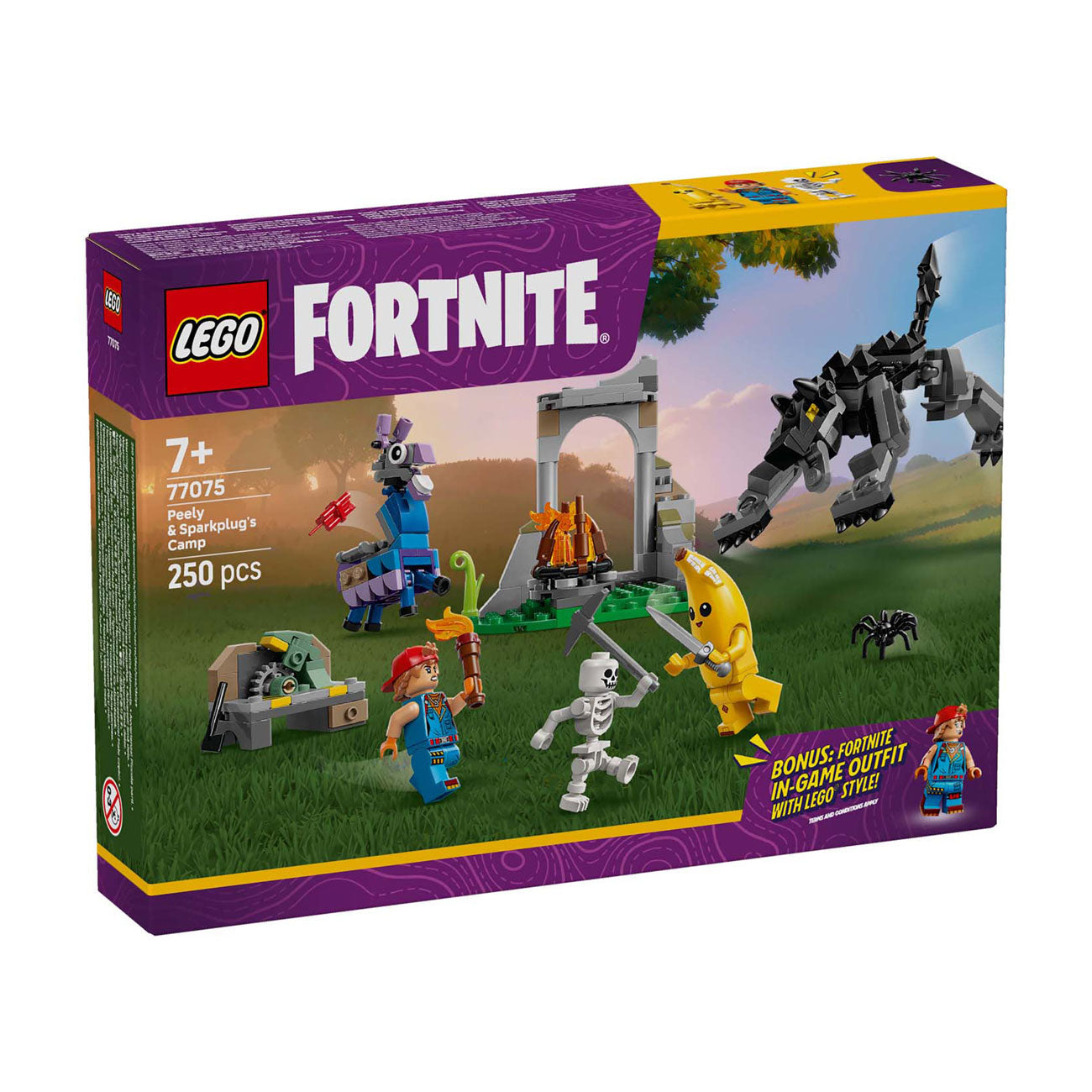 Lego 77075 fortnite peely en bougies kamp