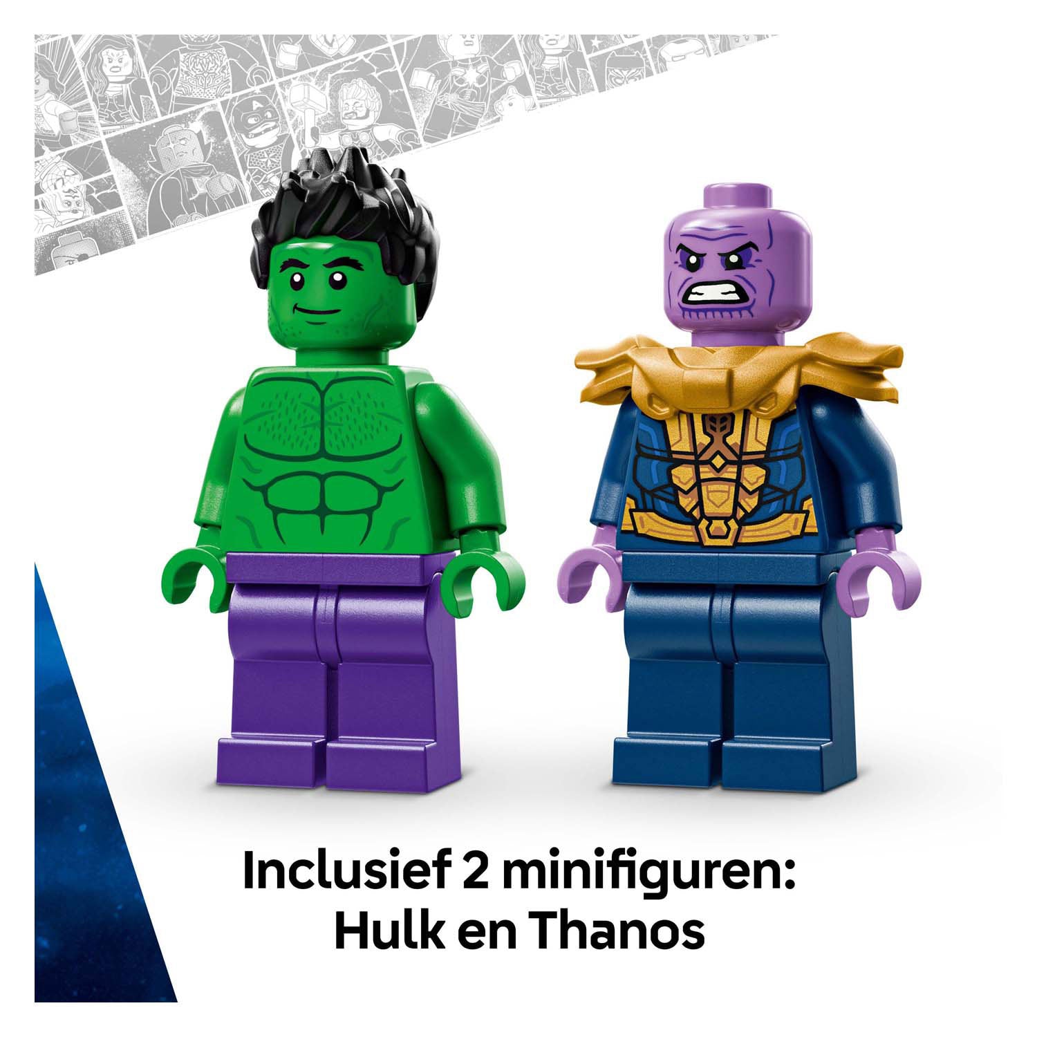 Lego 76312 superhelden marvel de hulk truck vs. thanos