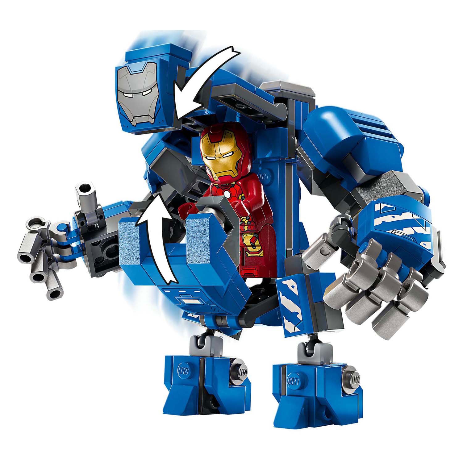 Lego 76315 superhelden wonder iron mans laboratorium: harnasruimte