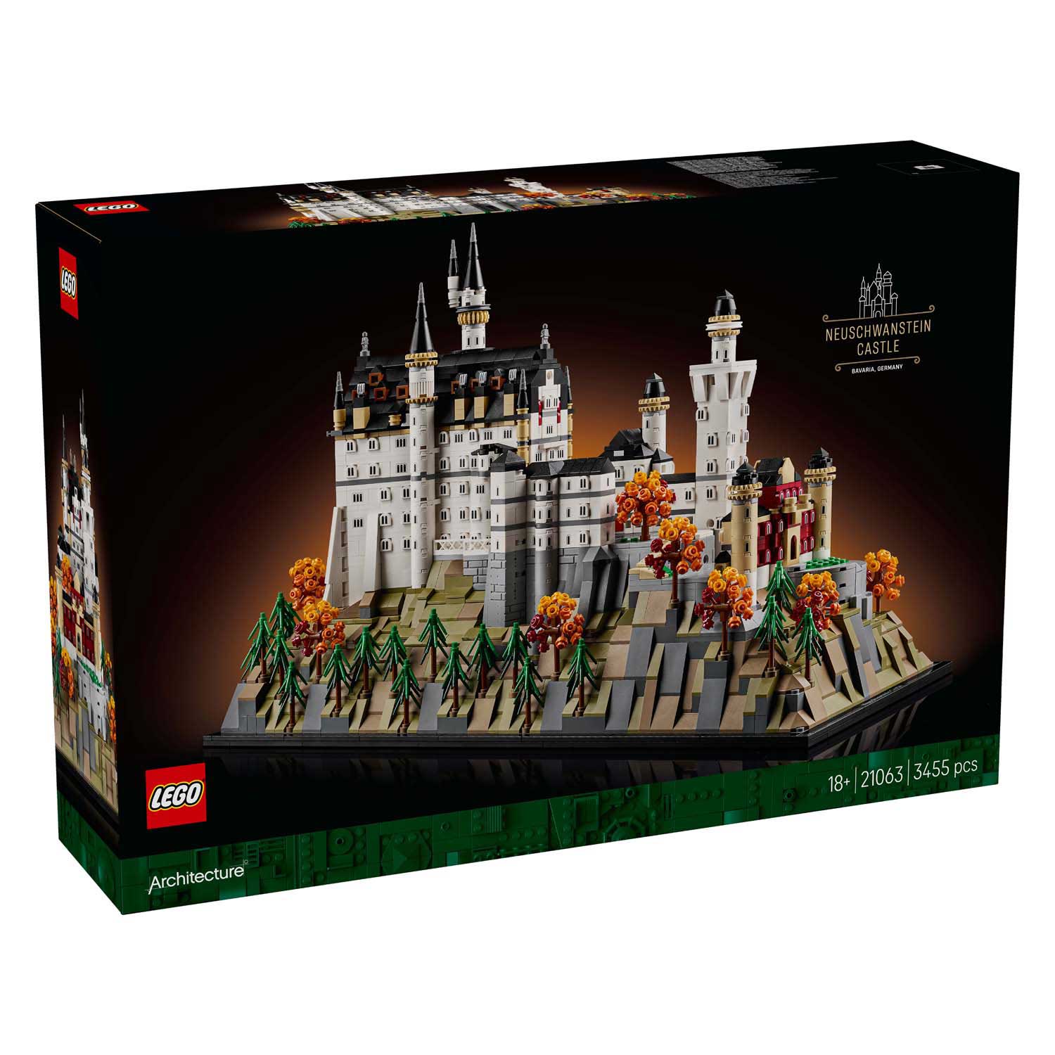Lego architecture 21063 slot neuschwanstein verzamelset