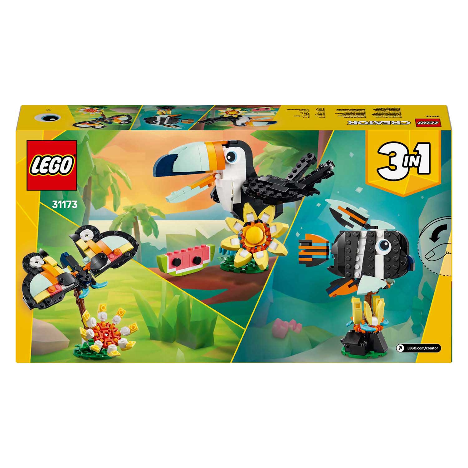 Lego creator 31173 wilde dieren: tropische toekan