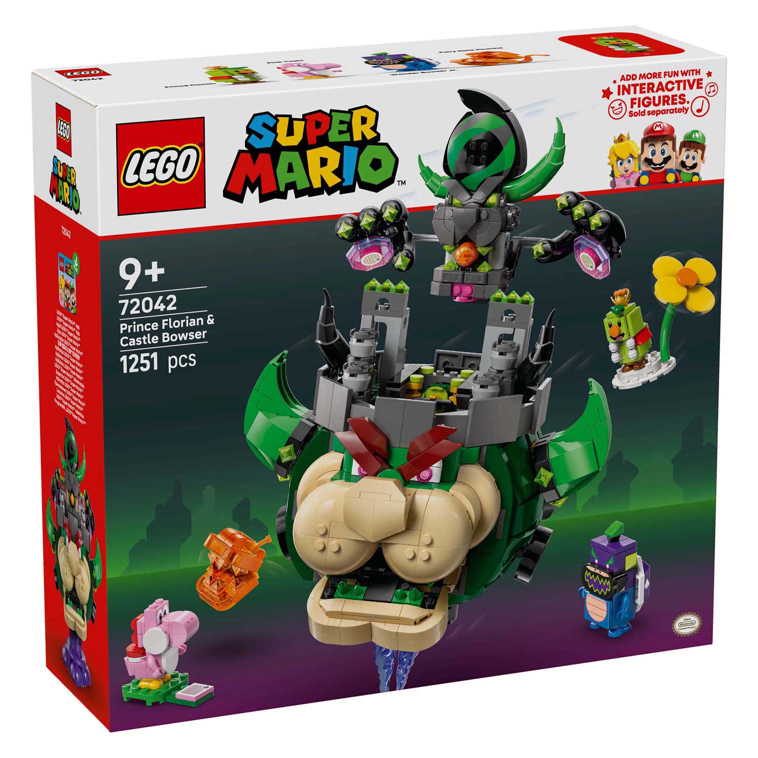 Lego super mario 72042 prins florian en kasteel bowser