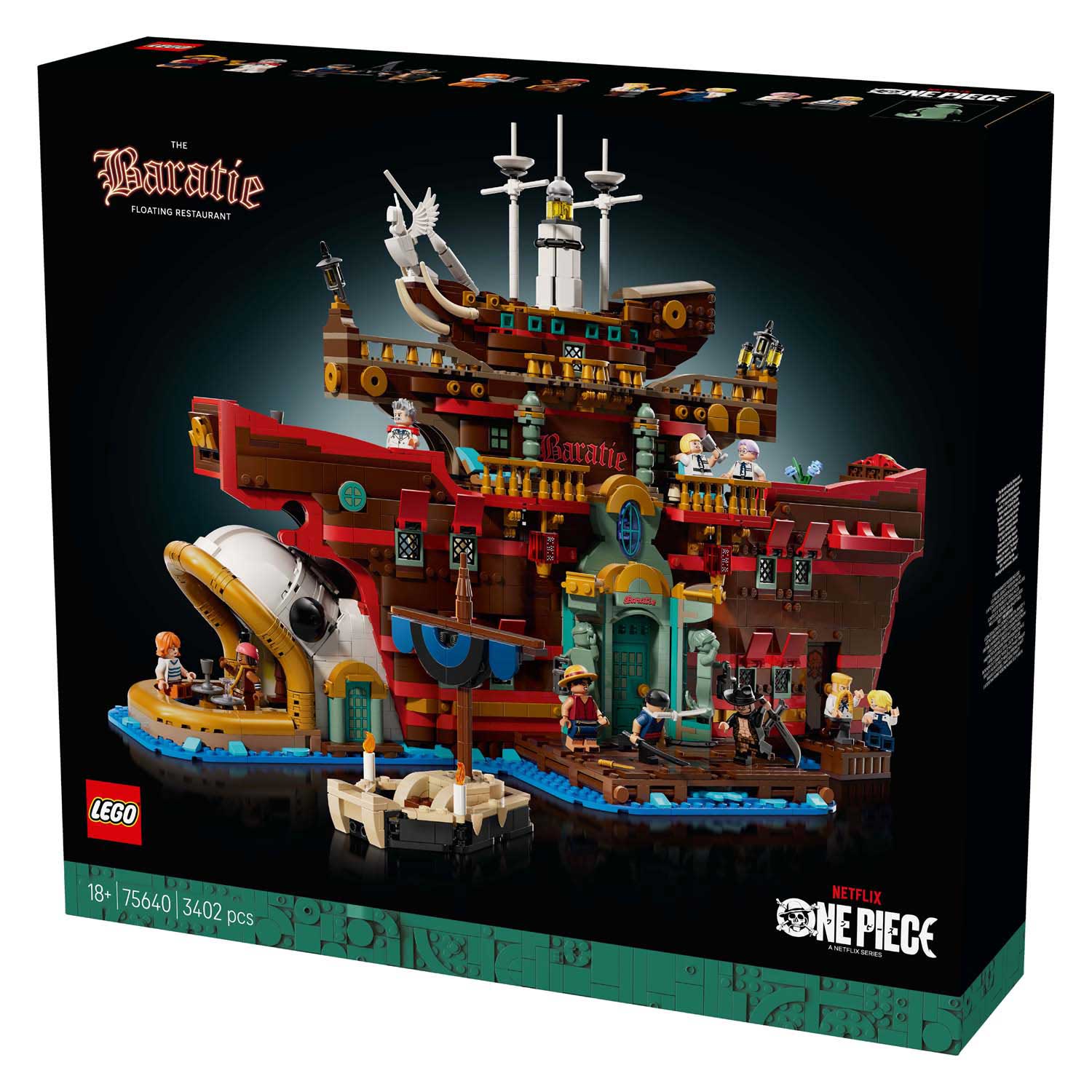Lego ® one piece het drijvende restaurant baratie - 75640
