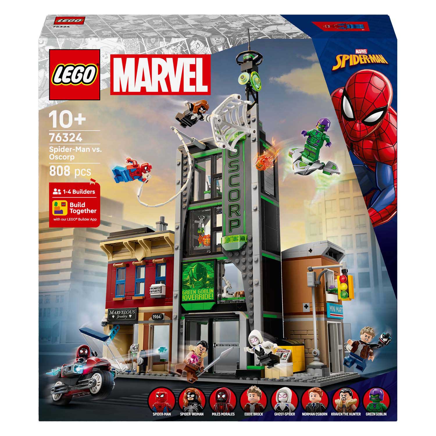 Lego super heroes marvel 76324 spider-man vs. oscorp