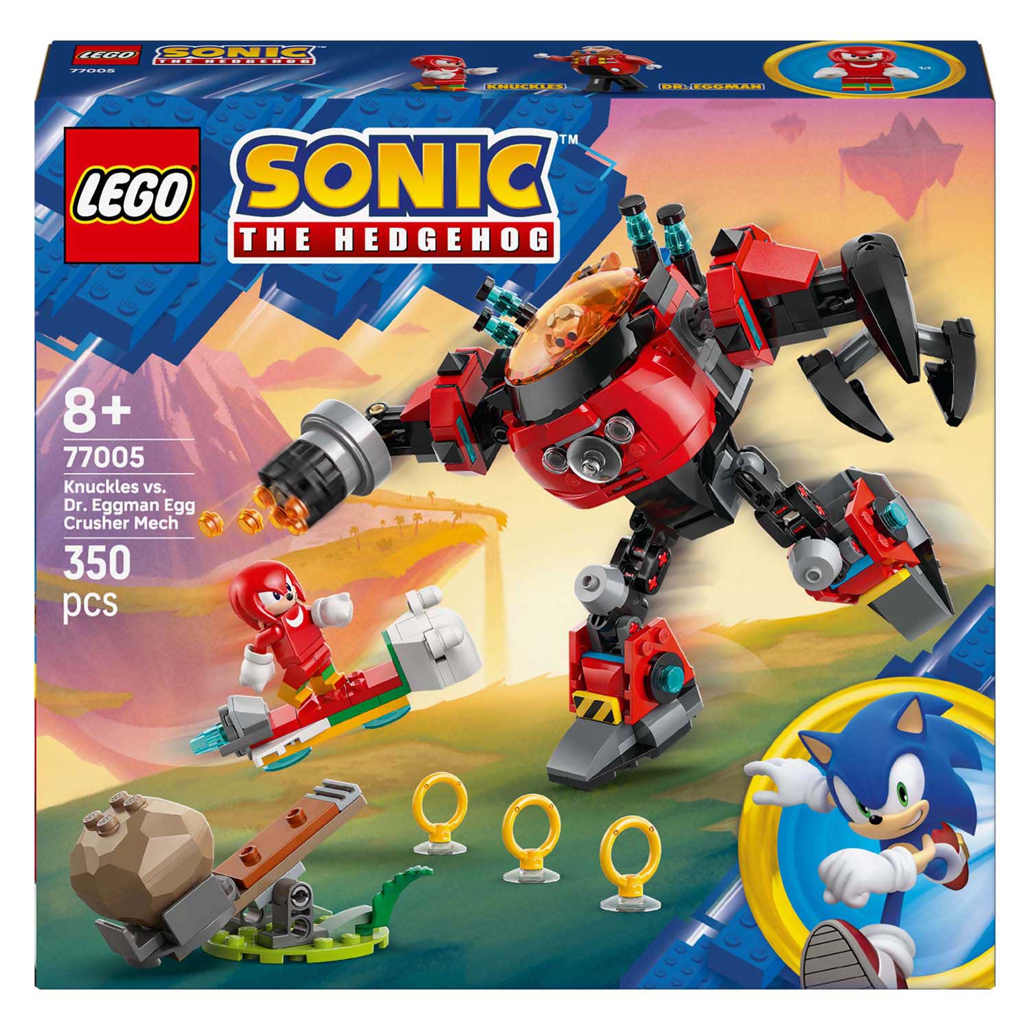 Lego sonic 77005 knuckles vs. dr. eggman egg crusher mecha