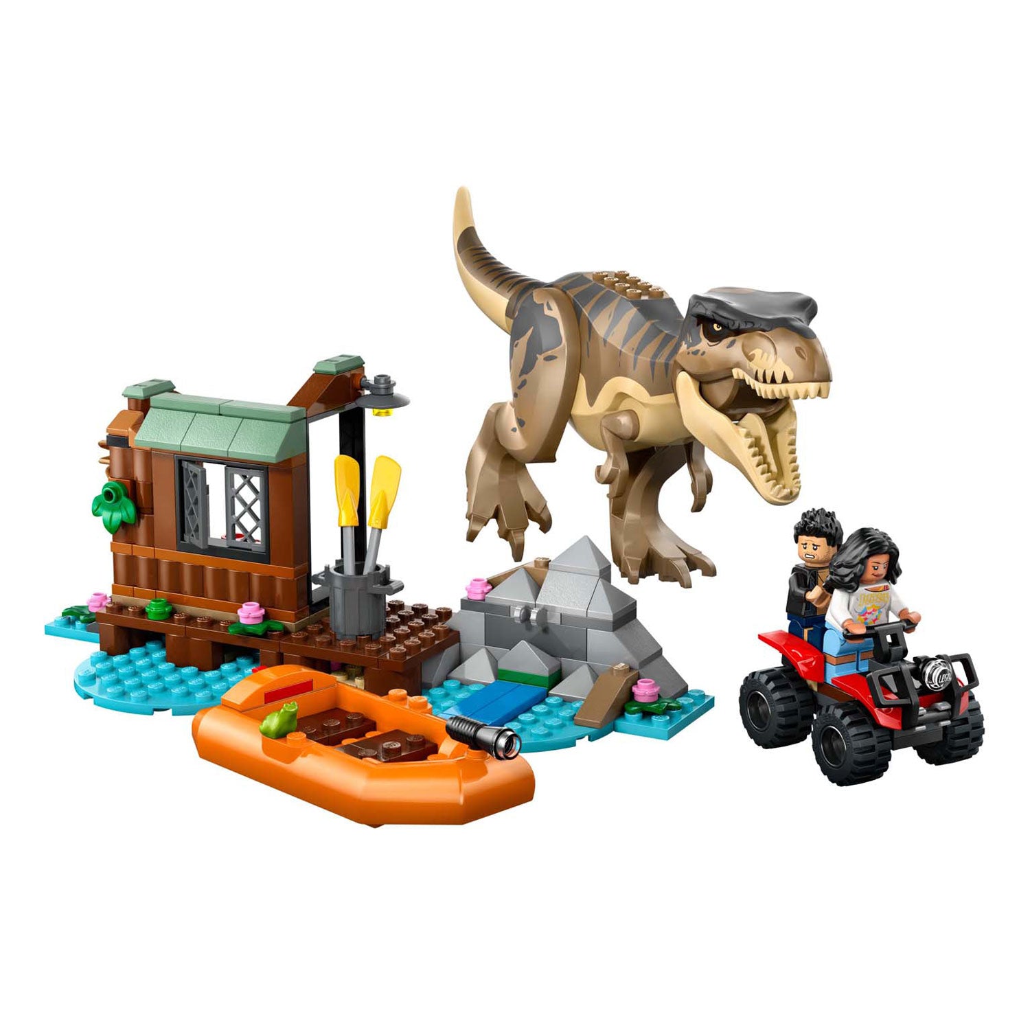 Lego ® jurassic world t. rex rivierontsnapping bouwset - 76975
