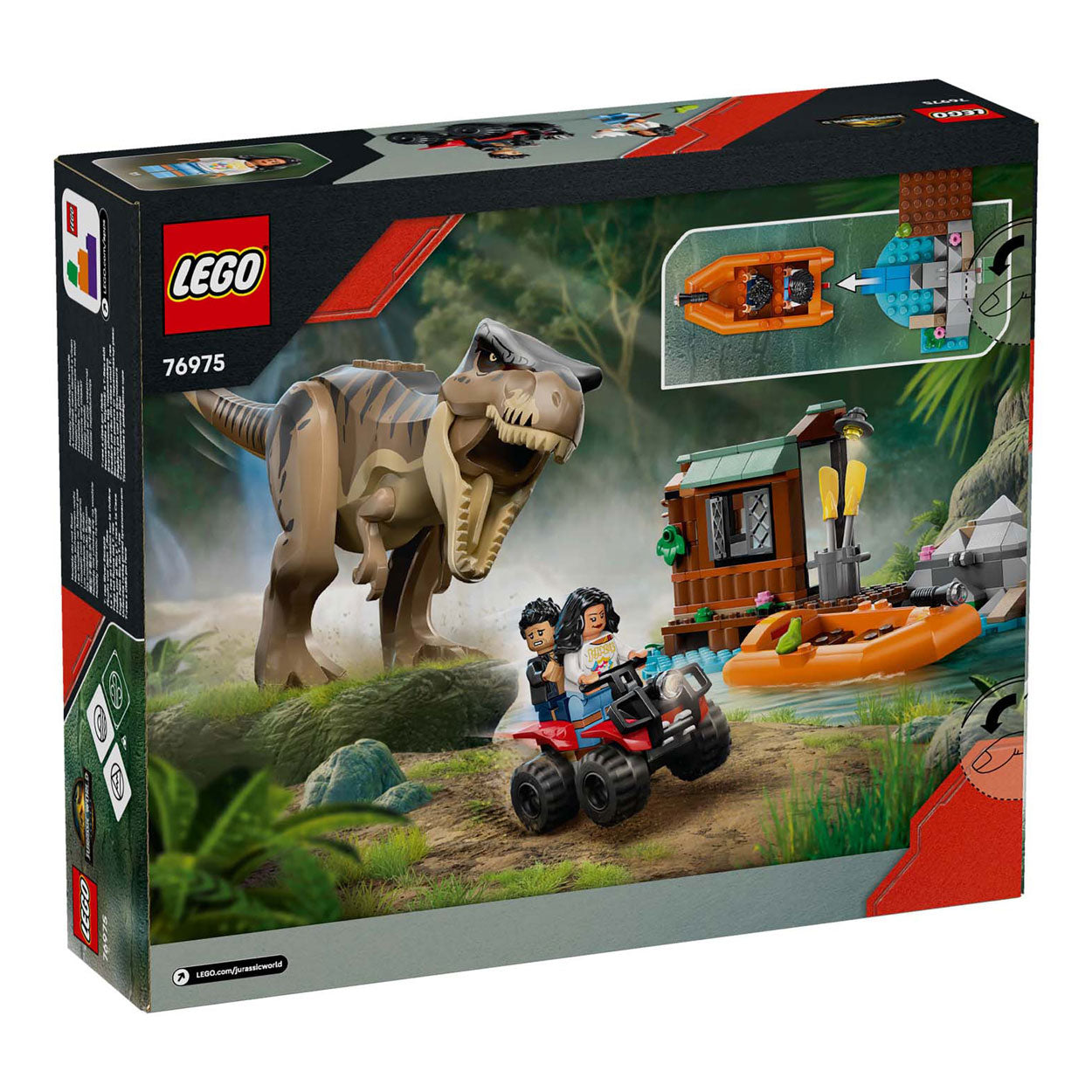 Lego jurassic world 76975 t. rex rivierontsnapping