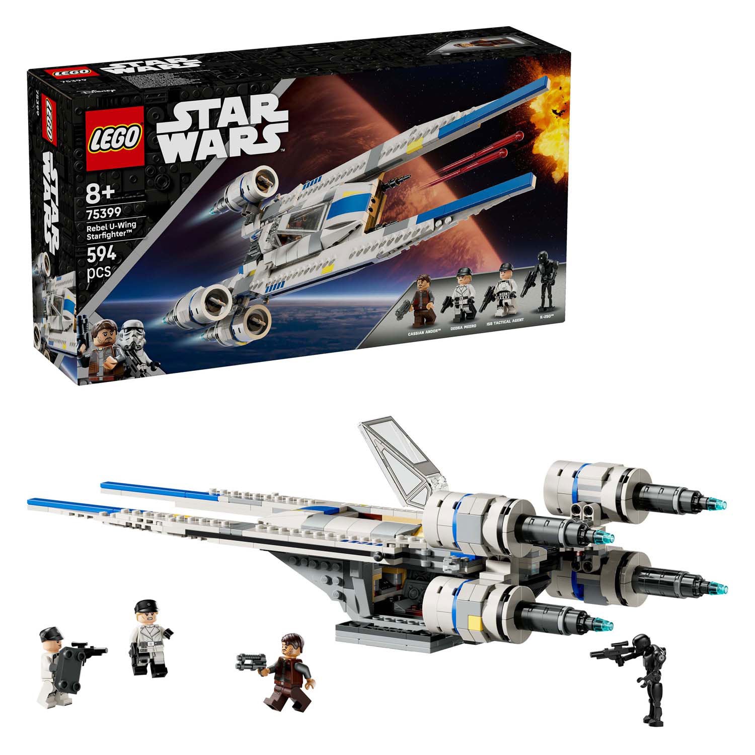 Lego star wars 75399 andor rebel u-wing starfighter ruimteschip