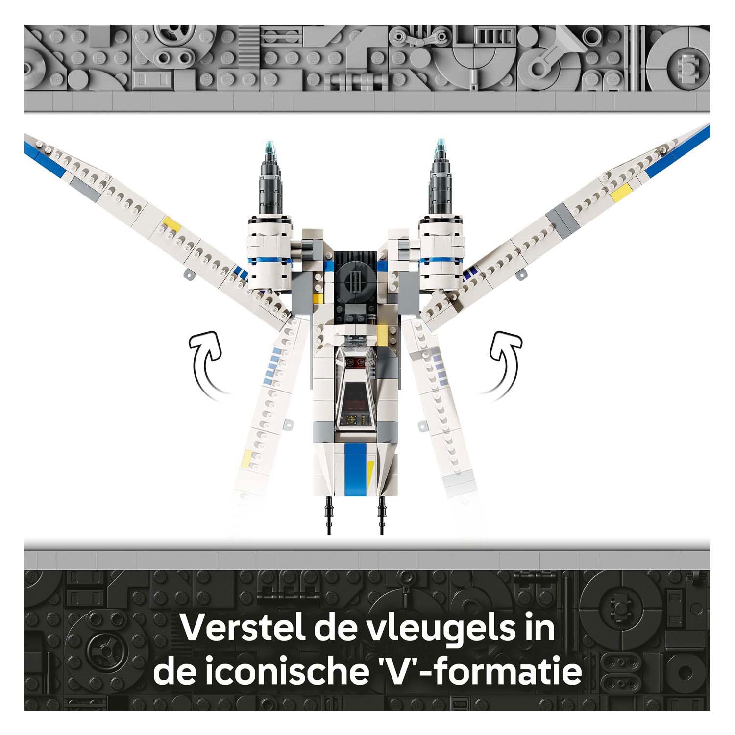 Lego star wars 75399 en of rebel u-wint starfighter ruimteschip