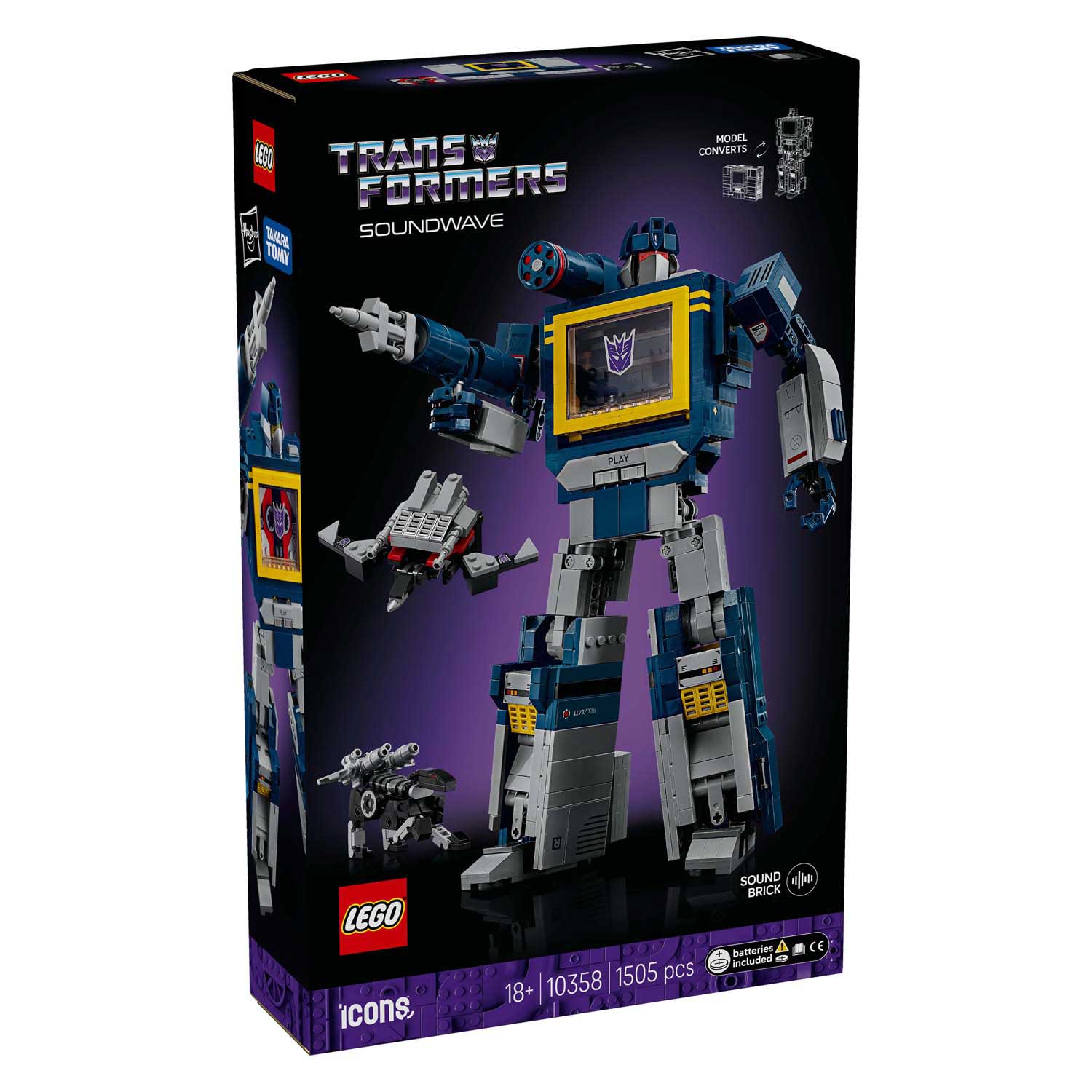 Lego icons - transformers: soundwave constructiespeelgoed (10358)
