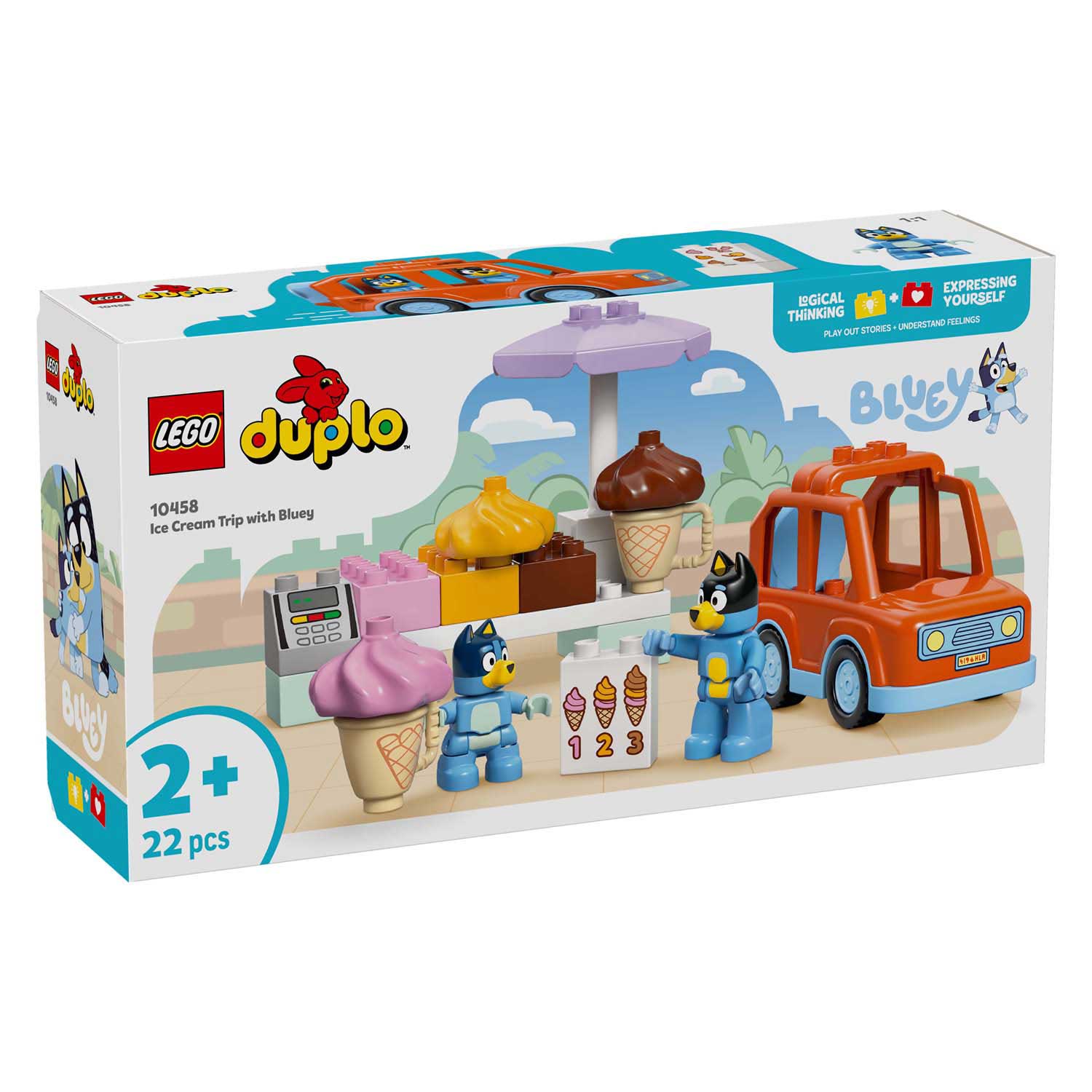 Lego ® duplo® bluey een ijsje halen met bluey - 10458