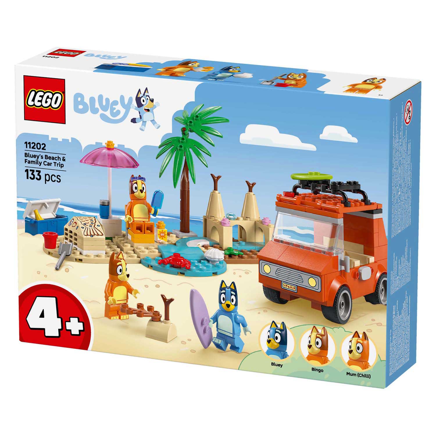 Lego duplo 11202 bluey's autorit naar het strand